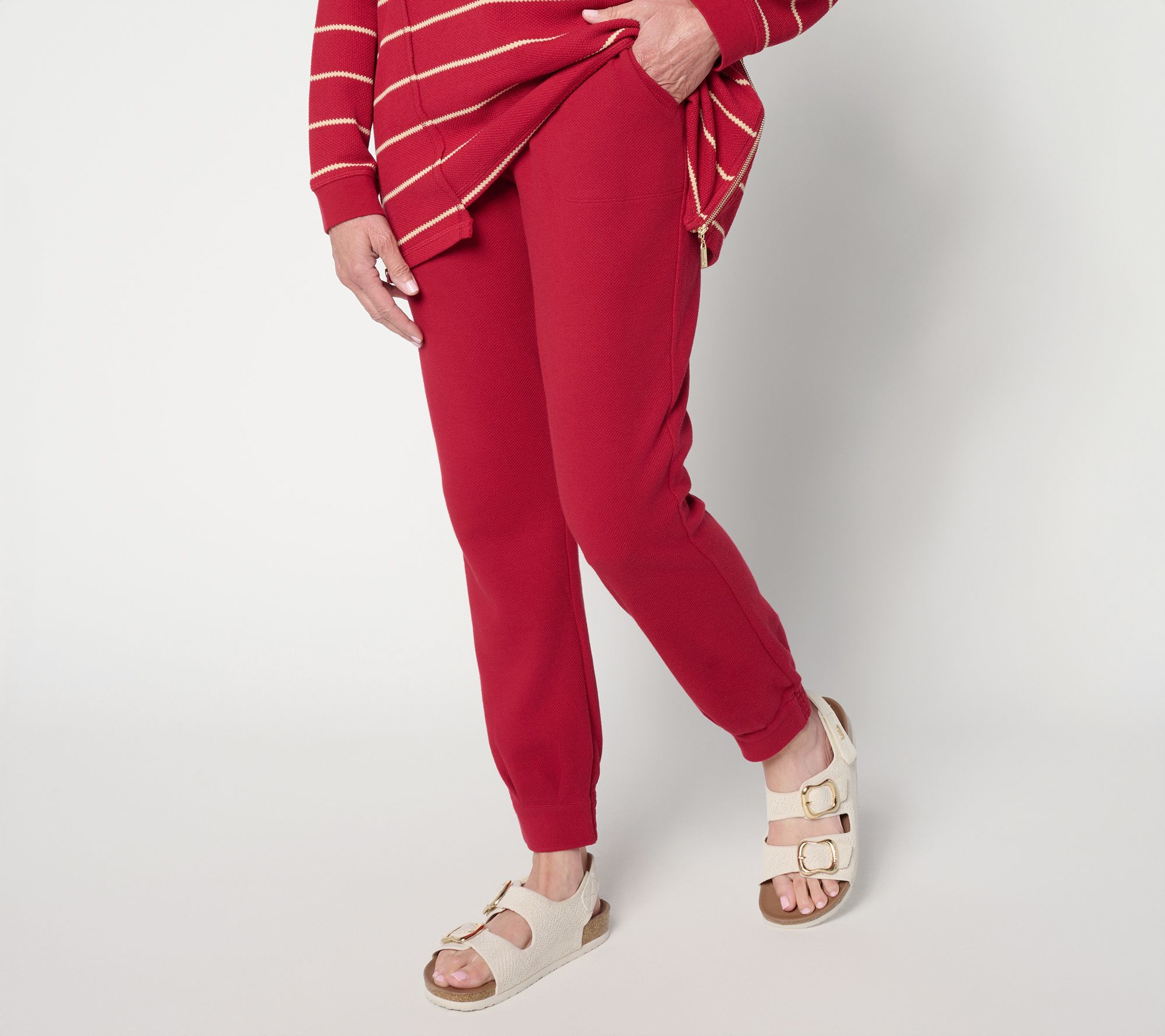 "As Is" Attitudes by Renee Petite Jacquard Knit Pants