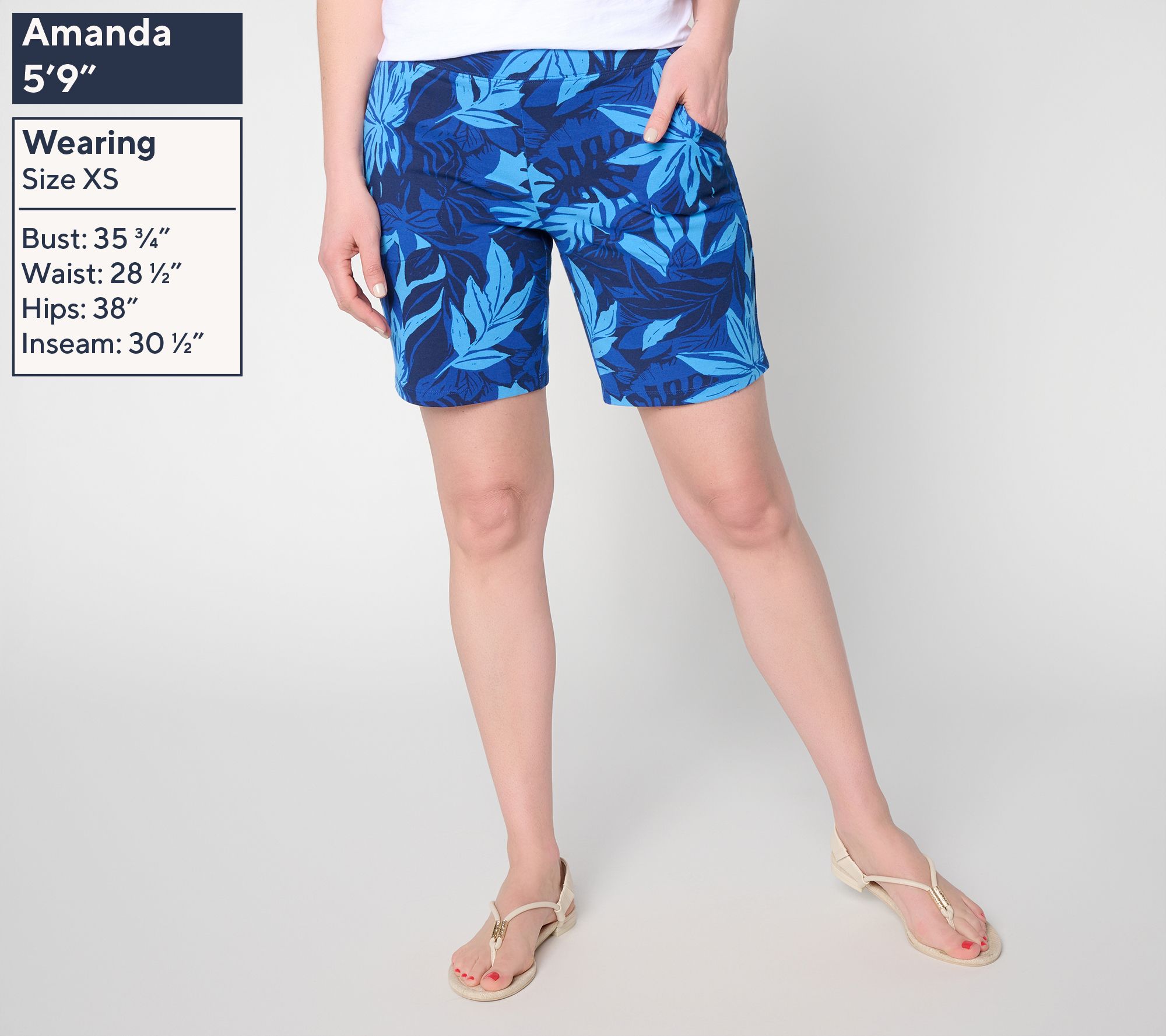 Denim & Co. Printed Any Day Duo Stretch 8