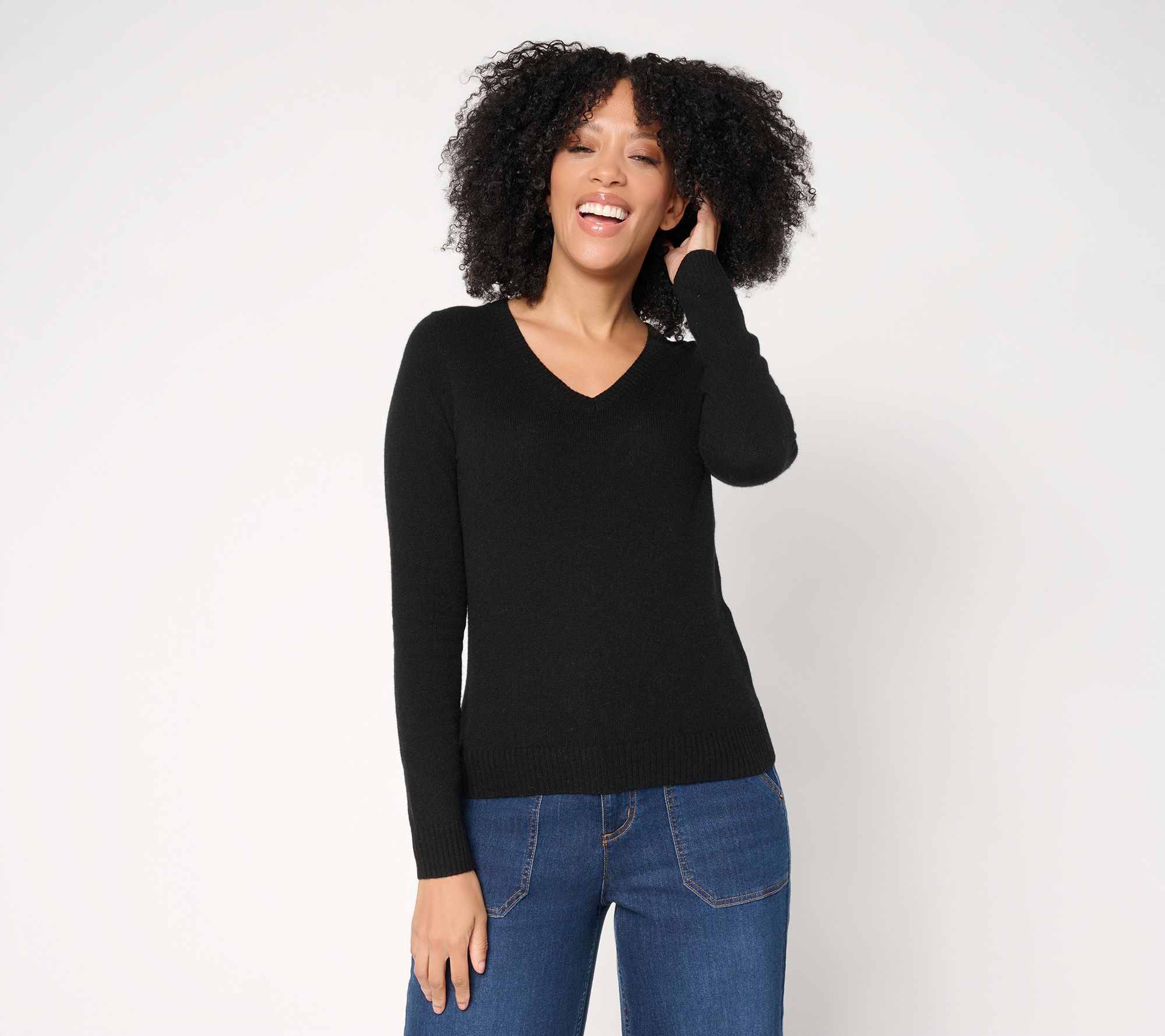 "As Is" Naadam The Soft Collection 100% Cashmere V-Neck Sweater