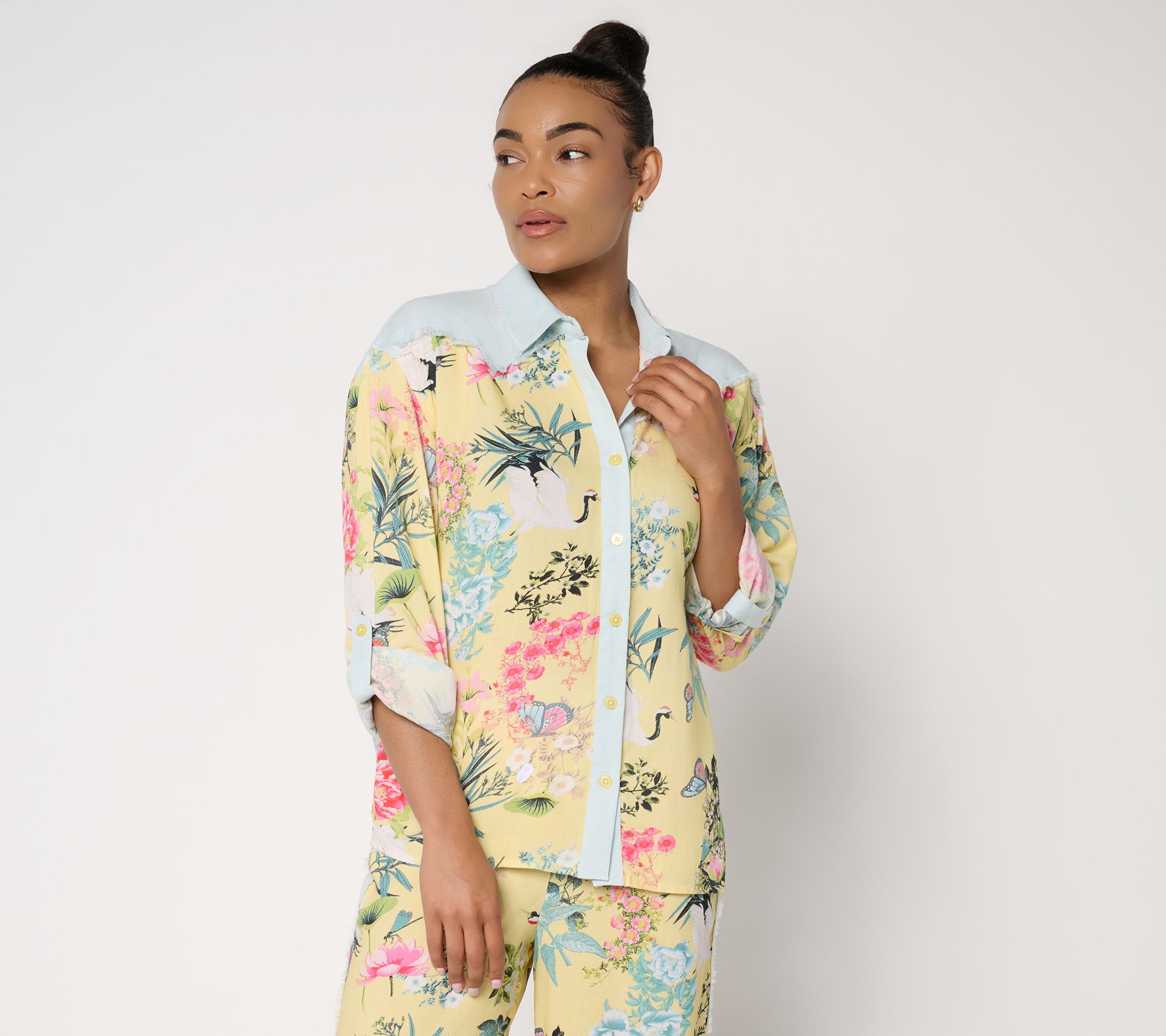 Mally Roncal Pretty in Pink Button Up Lola Blouse
