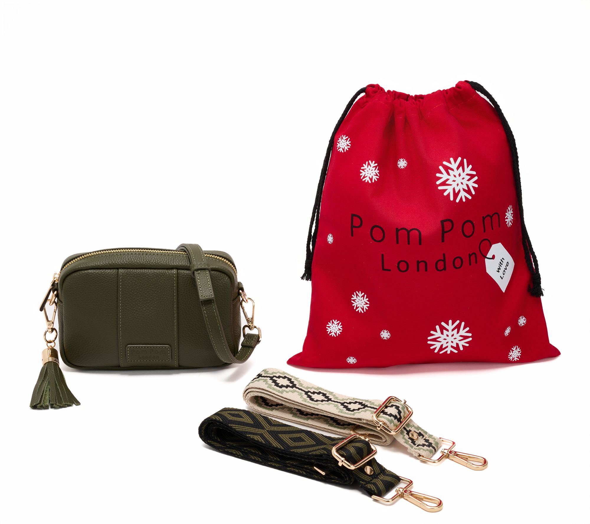 "As Is" Pom Pom London City Mini Crossbody w/ 2 Straps