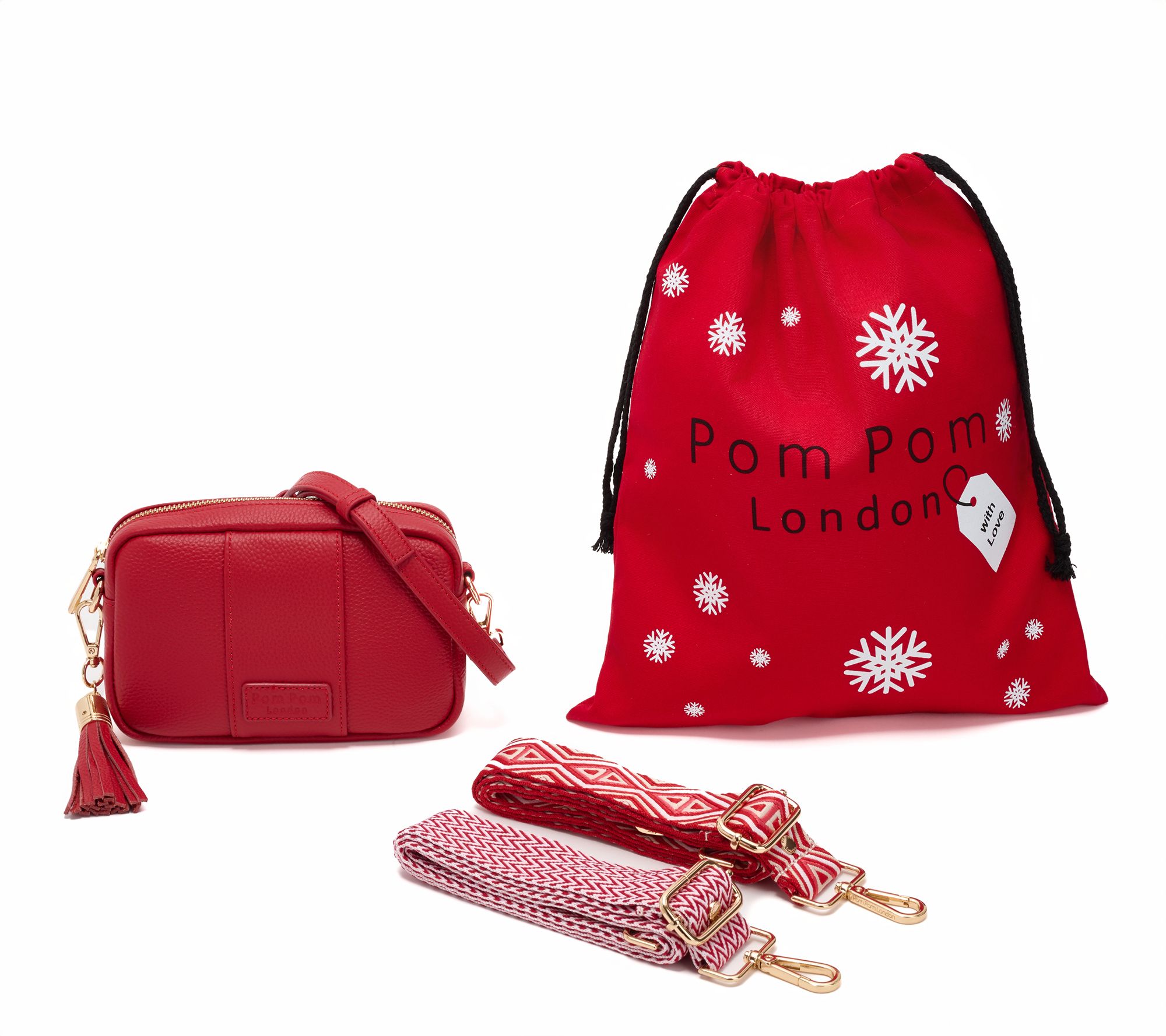 "As Is" Pom Pom London City Mini Crossbody w/ 2 Straps