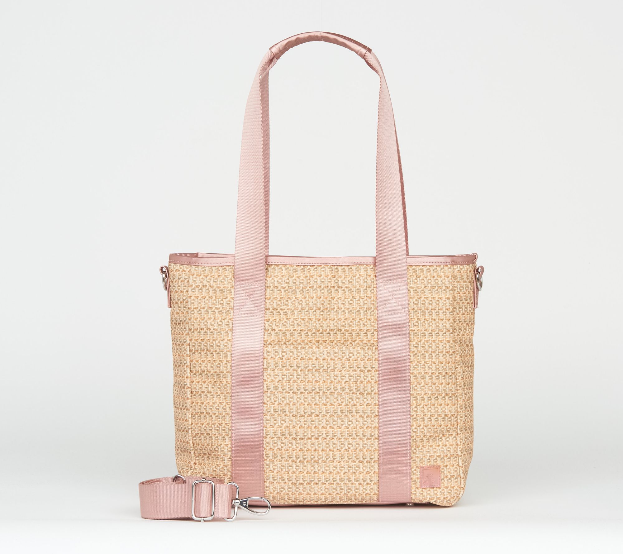 IHKWIP Raffia Carry Your Confidence Tote w/ Crossbody Strap
