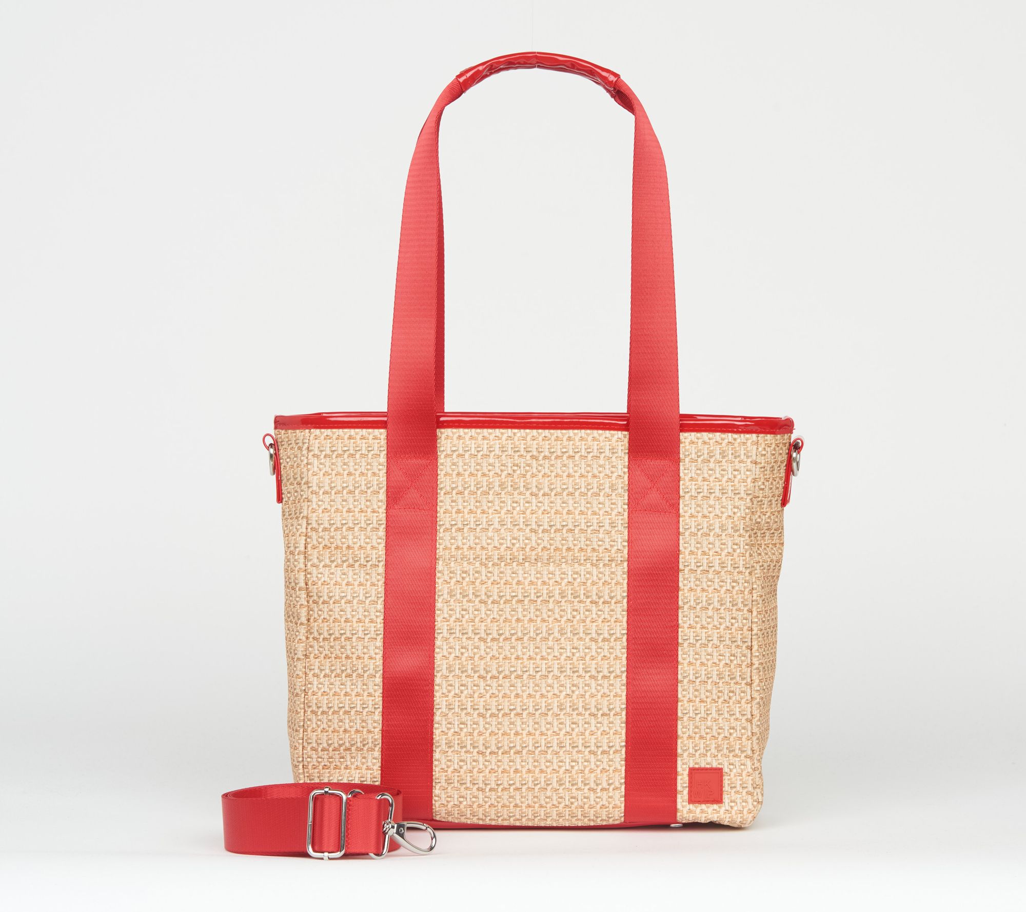 IHKWIP Raffia Carry Your Confidence Tote w/ Crossbody Strap