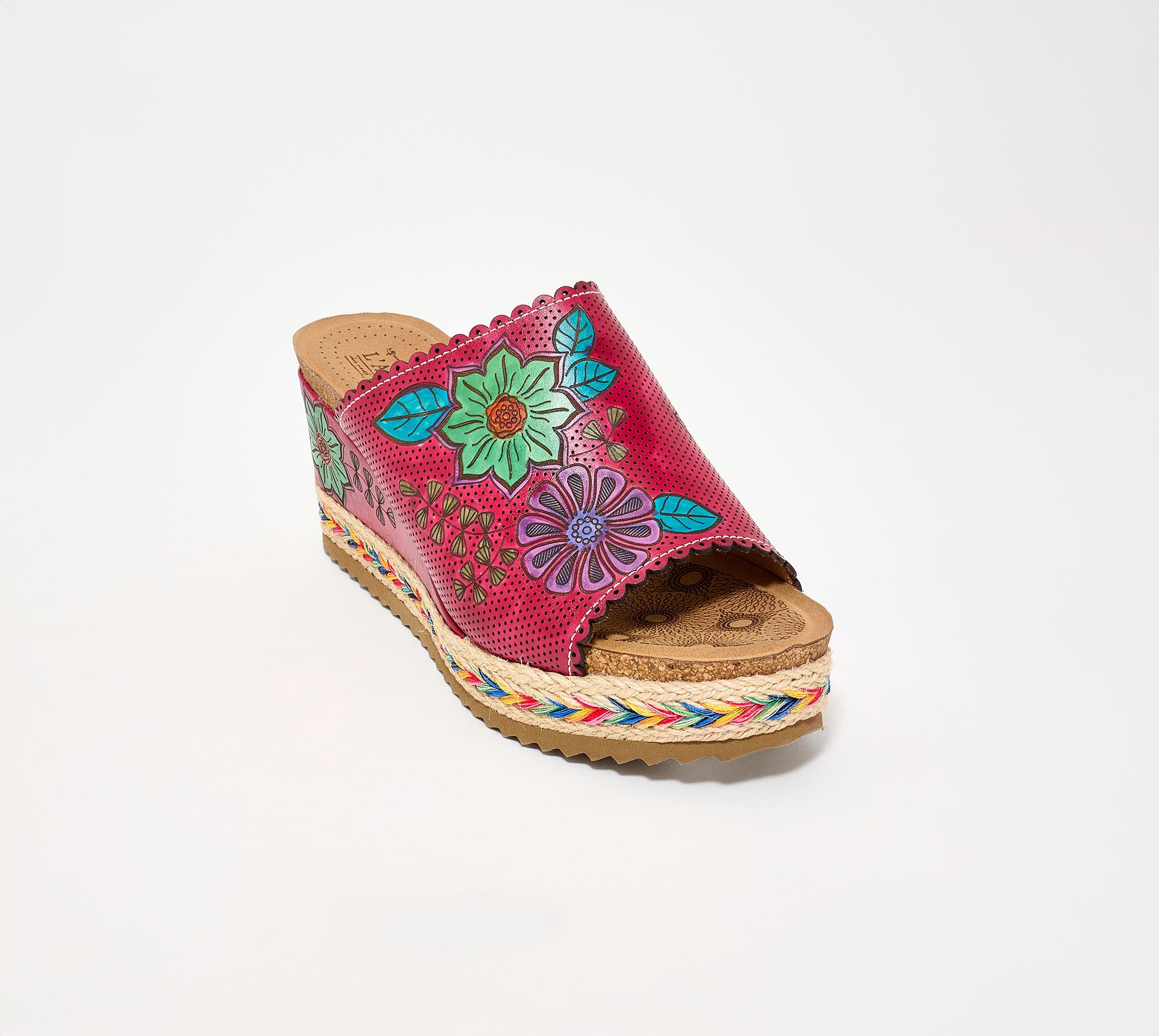 L'Artiste by Spring Step Leather Wedges - DelRayBeach - QVC.com