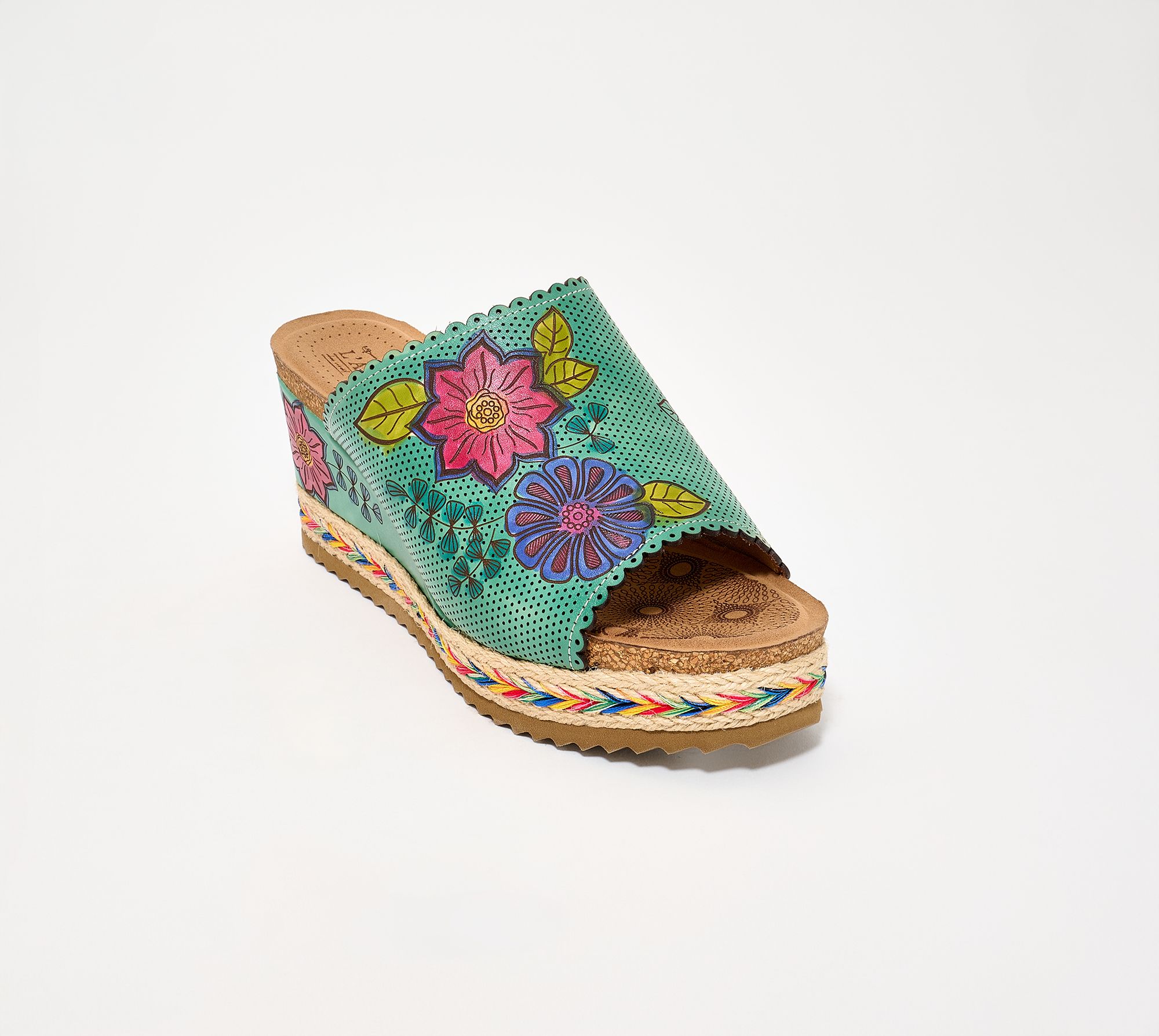 L'Artiste by Spring Step Leather Wedges - DelRayBeach