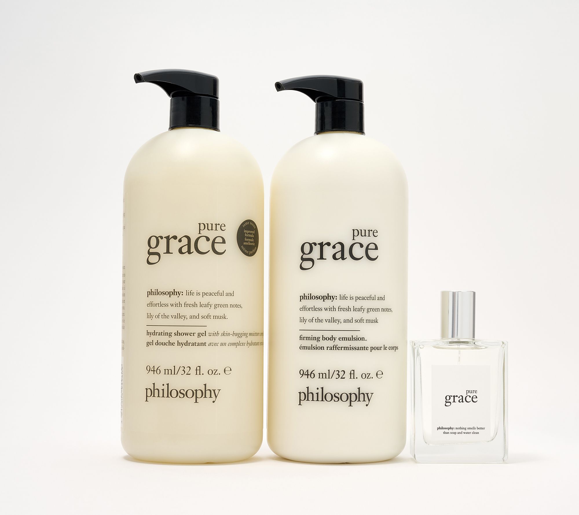 philosophy gracefully cleanse,hydrate & scent 3pc collection
