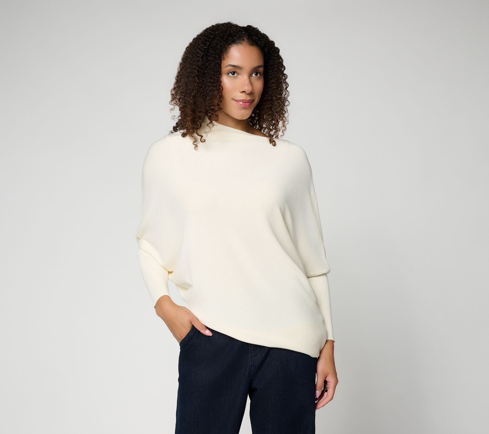  Carla Rockmore Collection All Season Yarn Asymmetric Sweater
