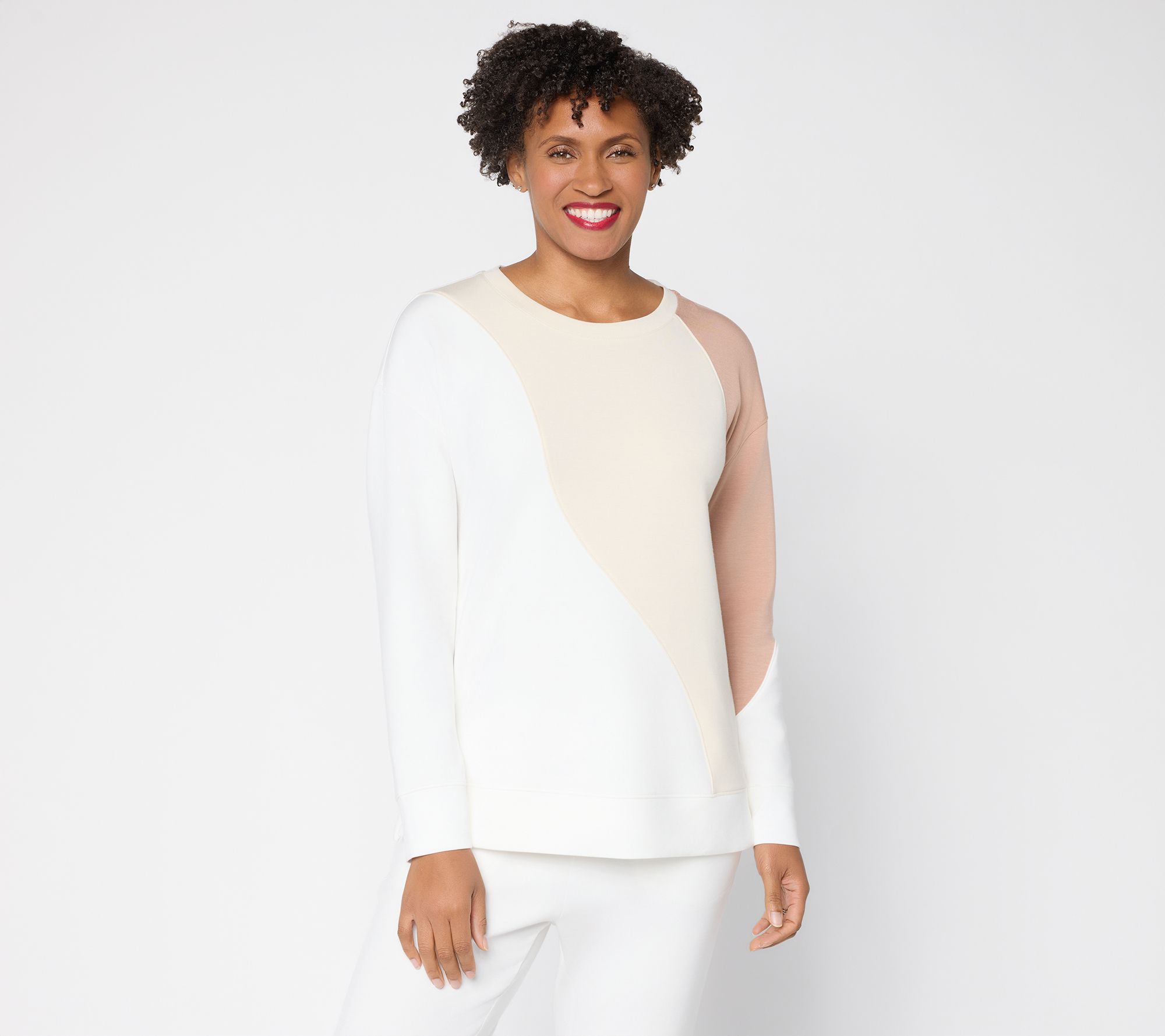 "As Is" Belle by Kim Gravel ScubaLuxe Color Wave Crewneck