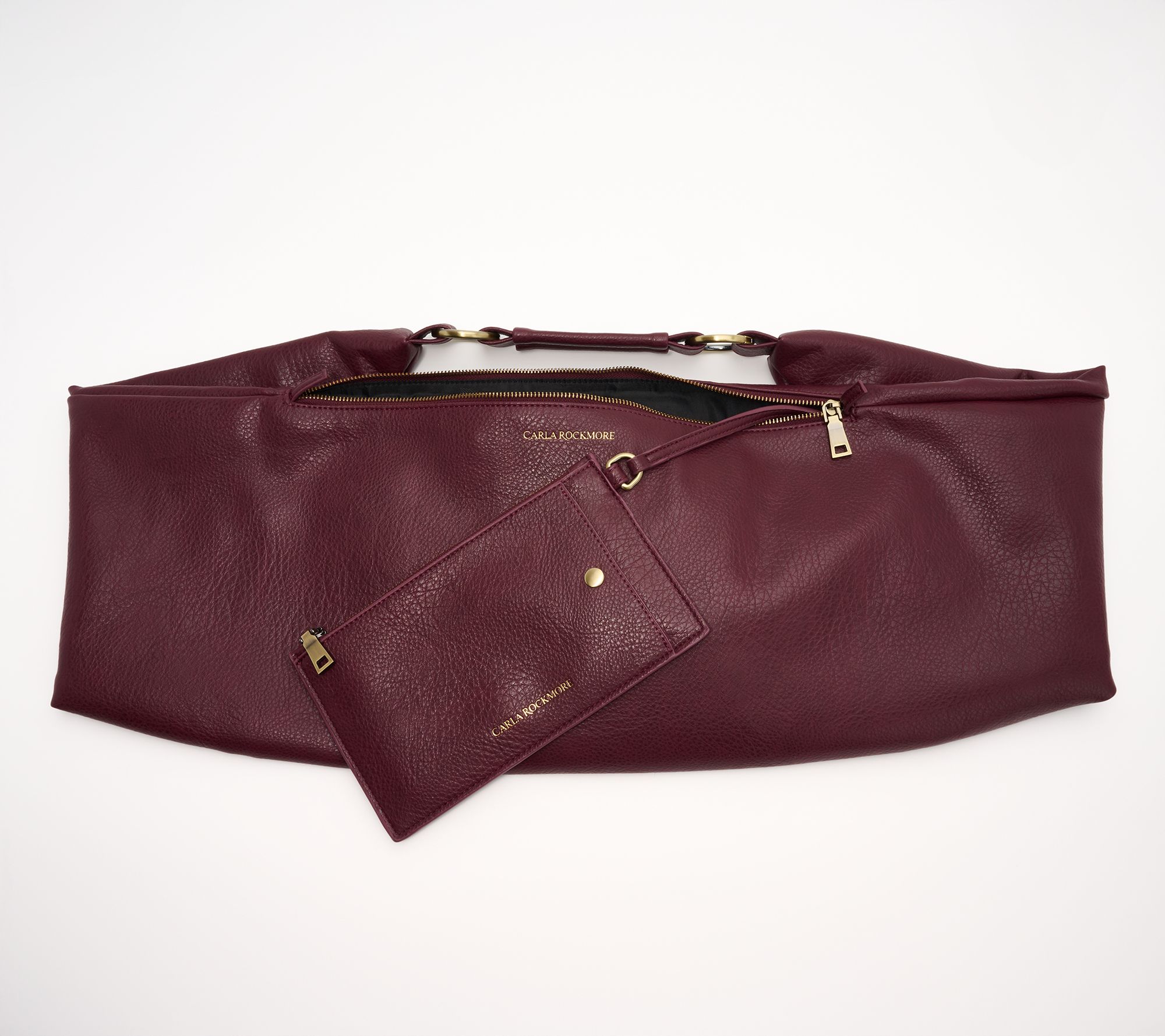 Carla Rockmore Collection Faux Leather Sling Bag with Wallet | QVC