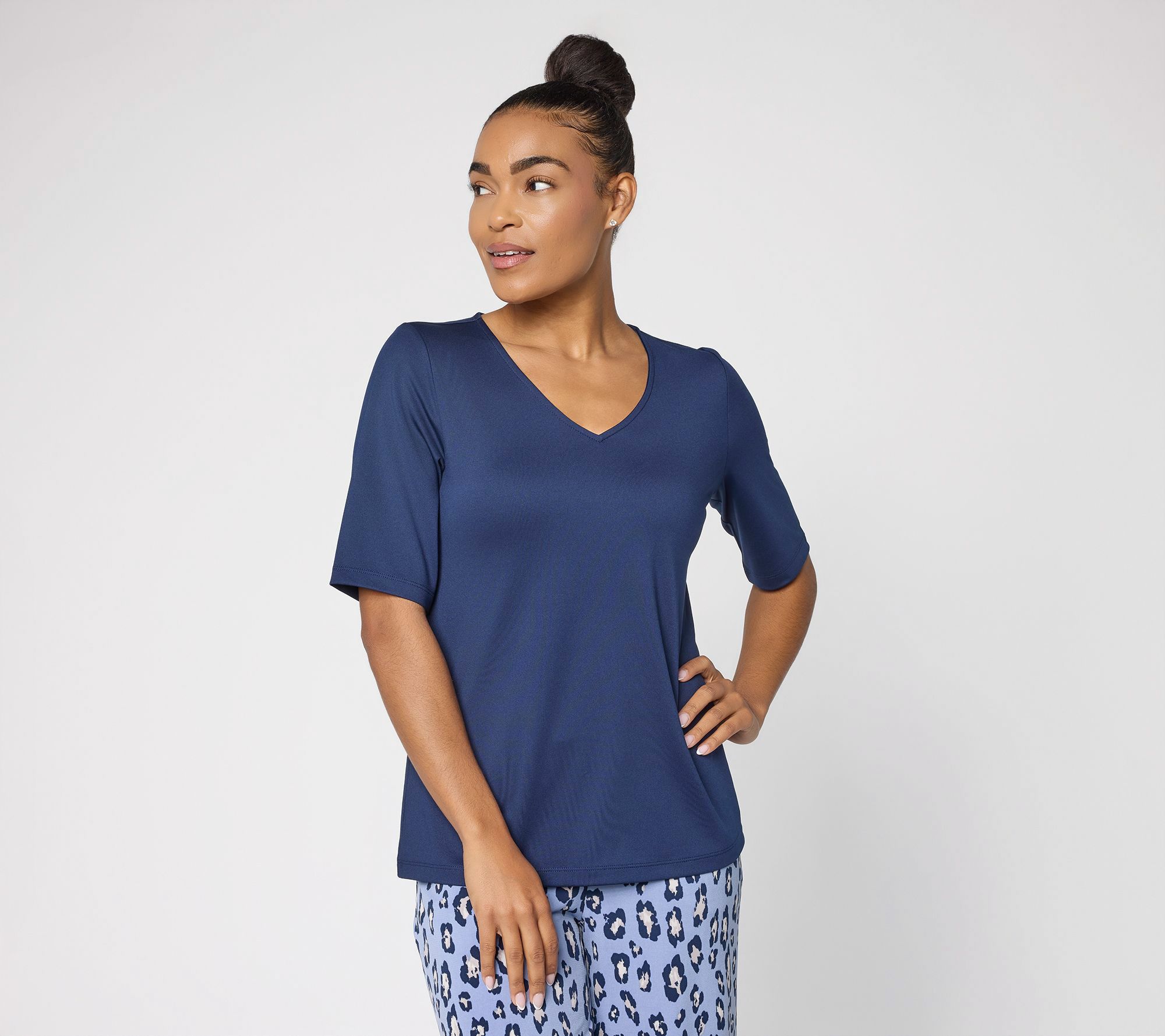 "As Is" Susan Graver Essentials Butterknit V-Neck Top