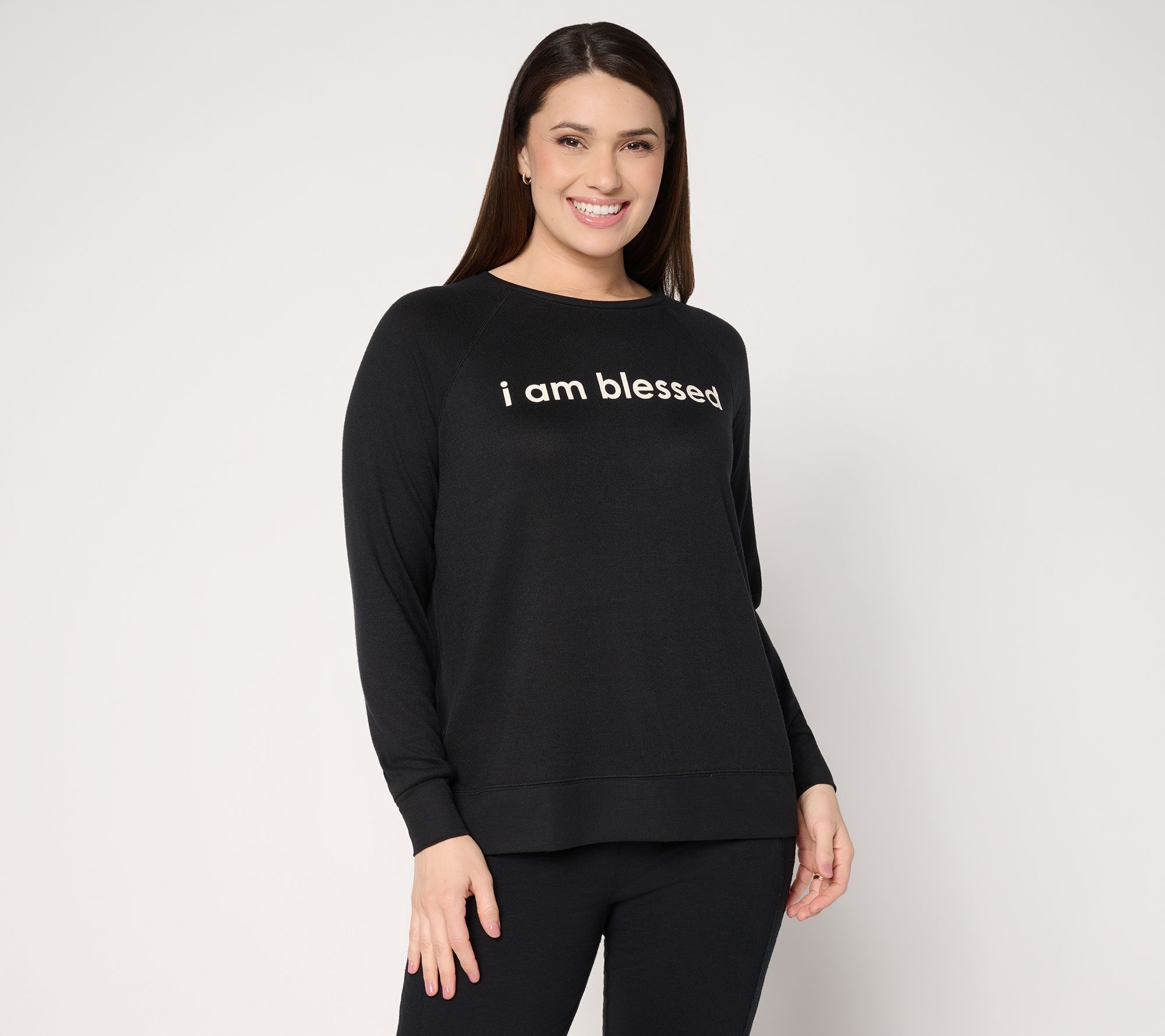 "As Is" Peace Love World Affirmation Comfy Crew Neck Pullover