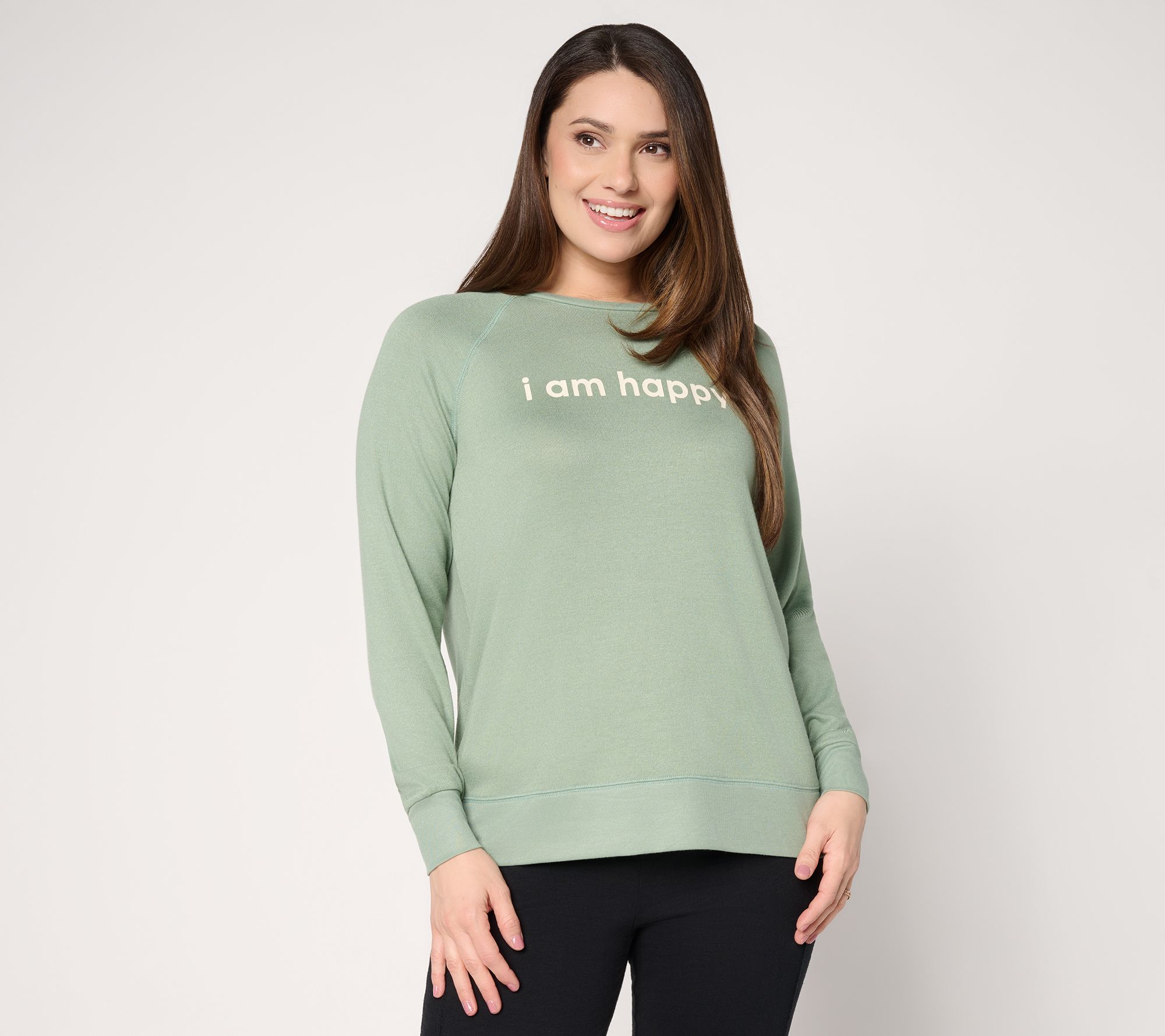 "As Is" Peace Love World Affirmation Comfy Crew Neck Pullover