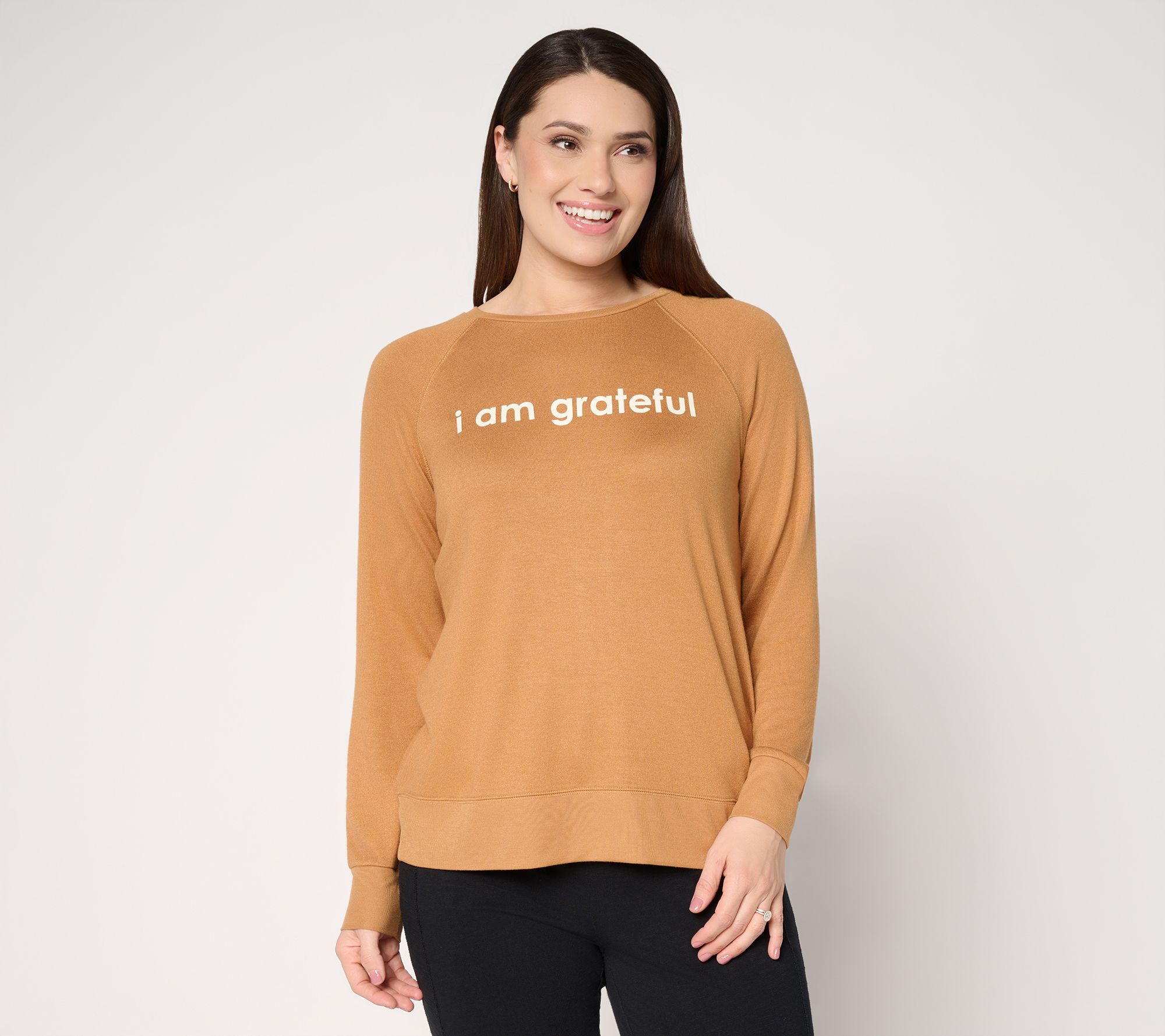 "As Is" Peace Love World Affirmation Comfy Crew Neck Pullover