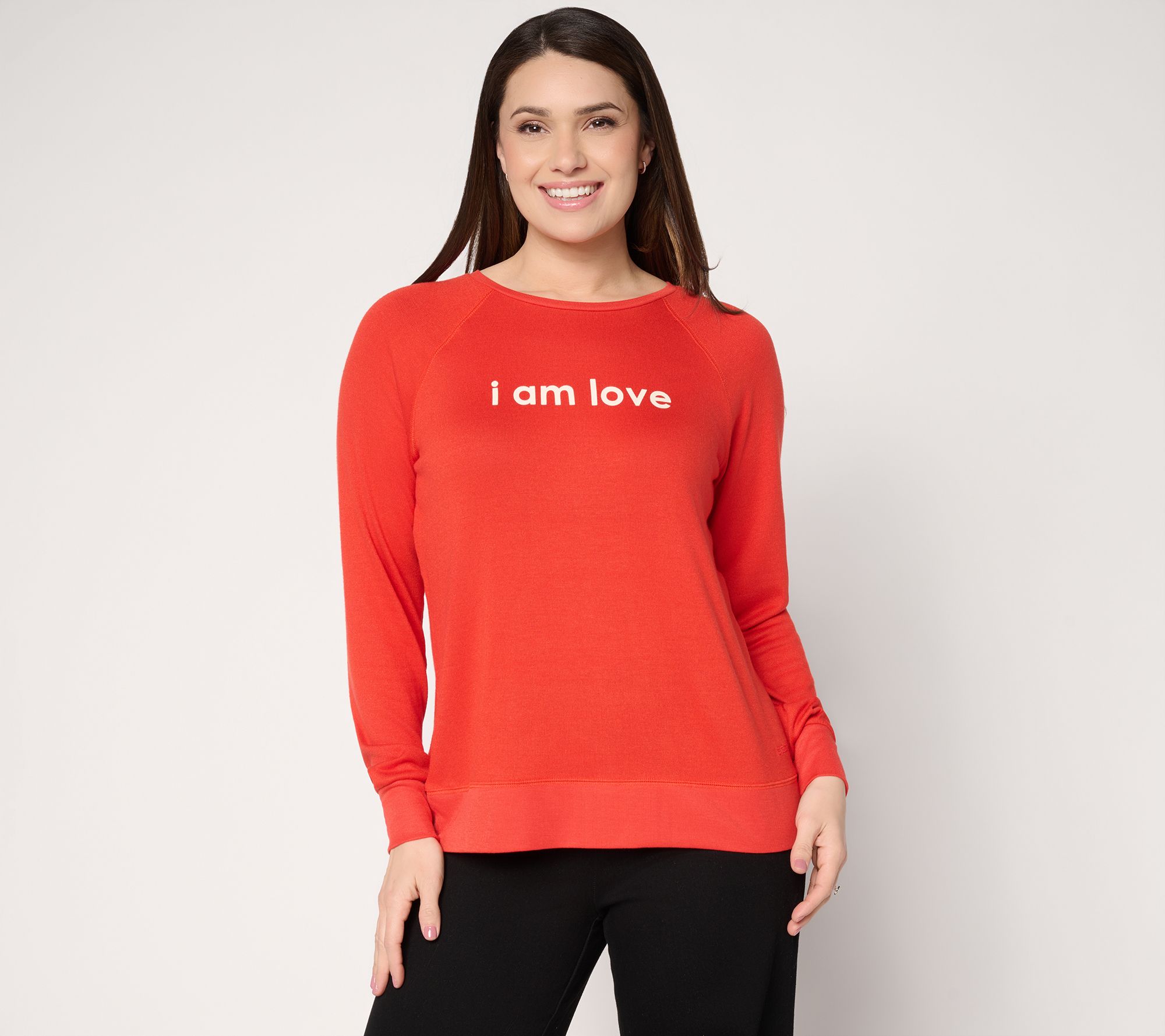 "As Is" Peace Love World Affirmation Comfy Crew Neck Pullover