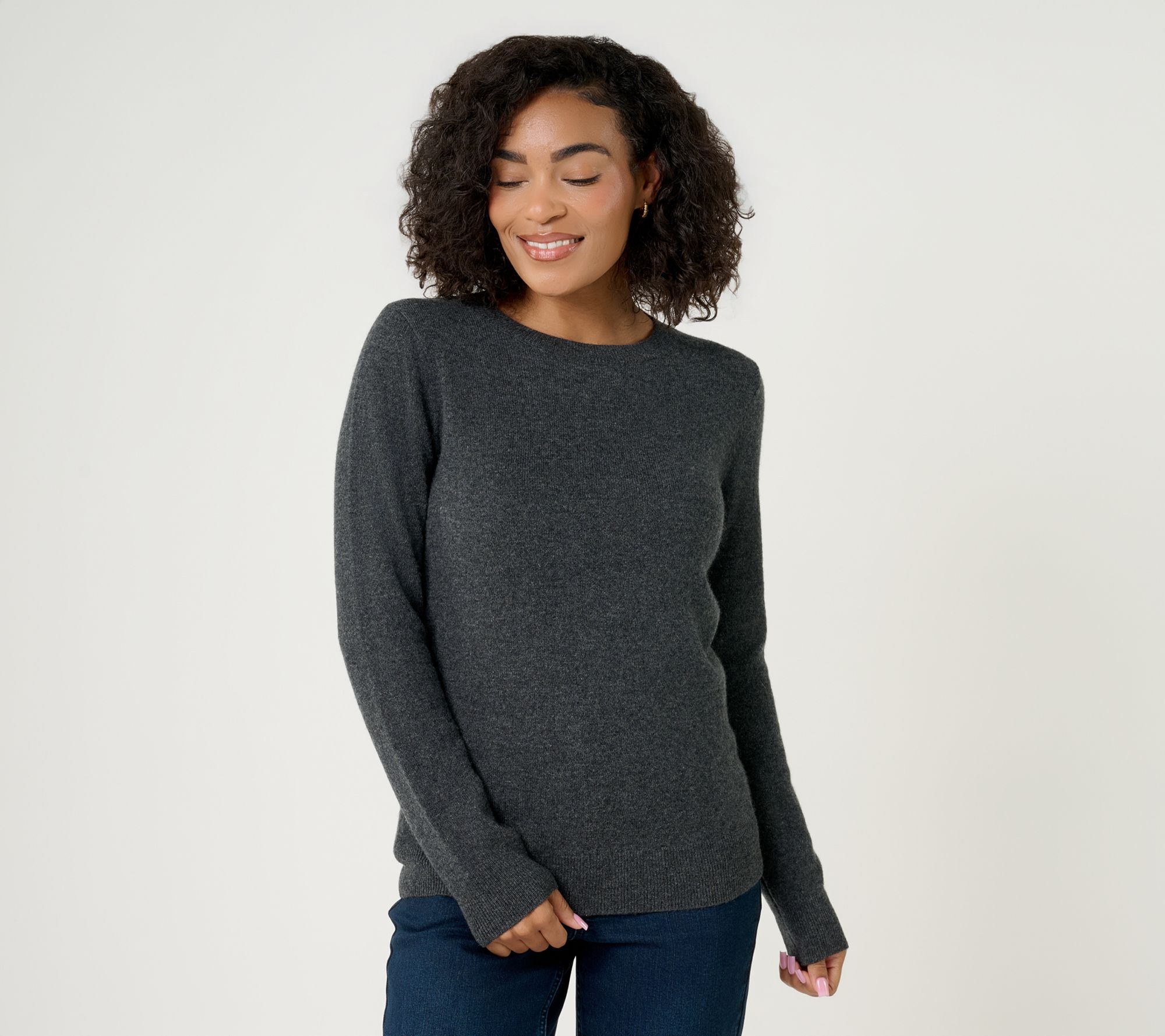 Studio Park 100% Cashmere Crew Neck Sweater