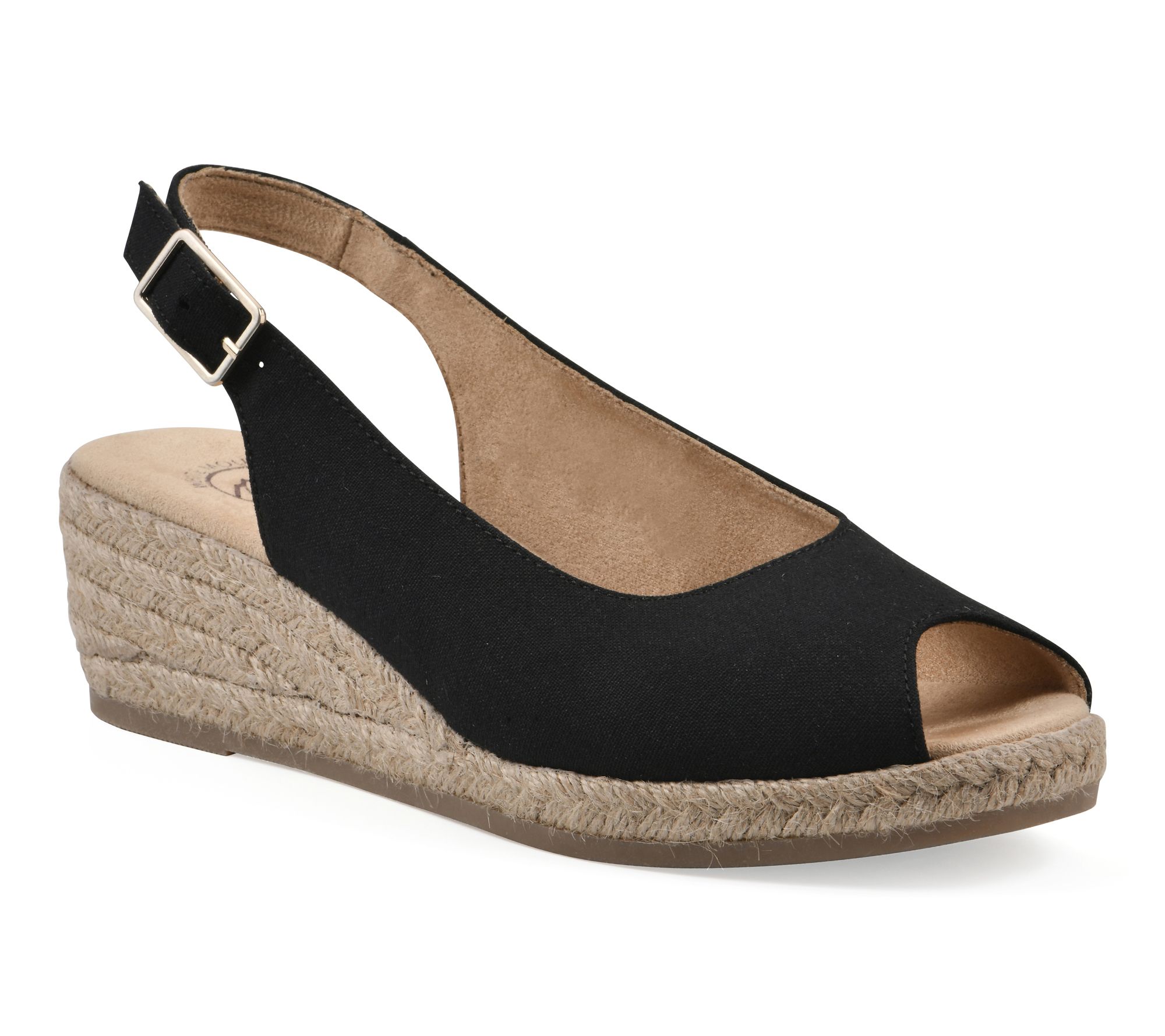 White Mountain Peep Toe Wedges -Maize
