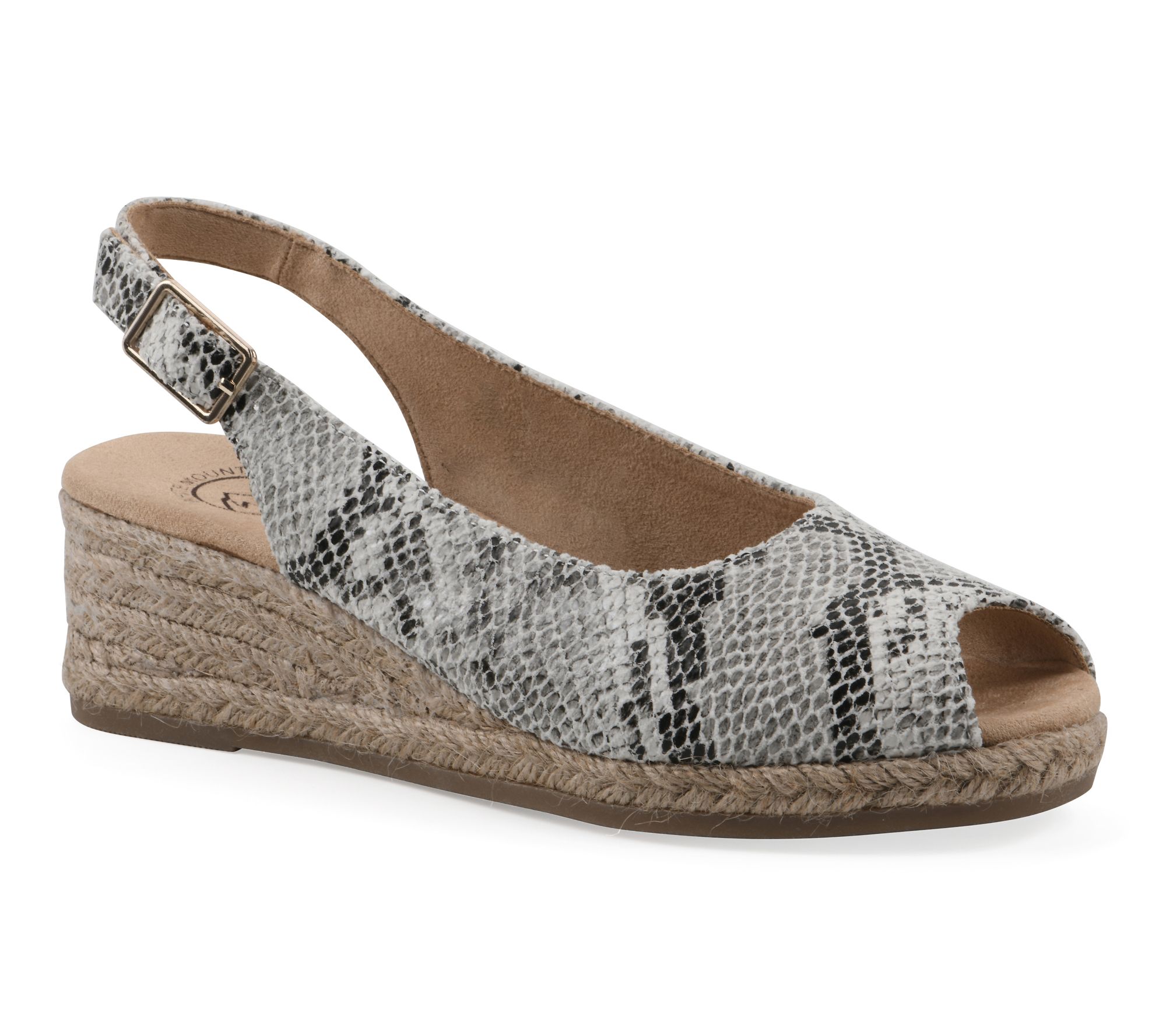 White Mountain Peep Toe Wedges -Maize