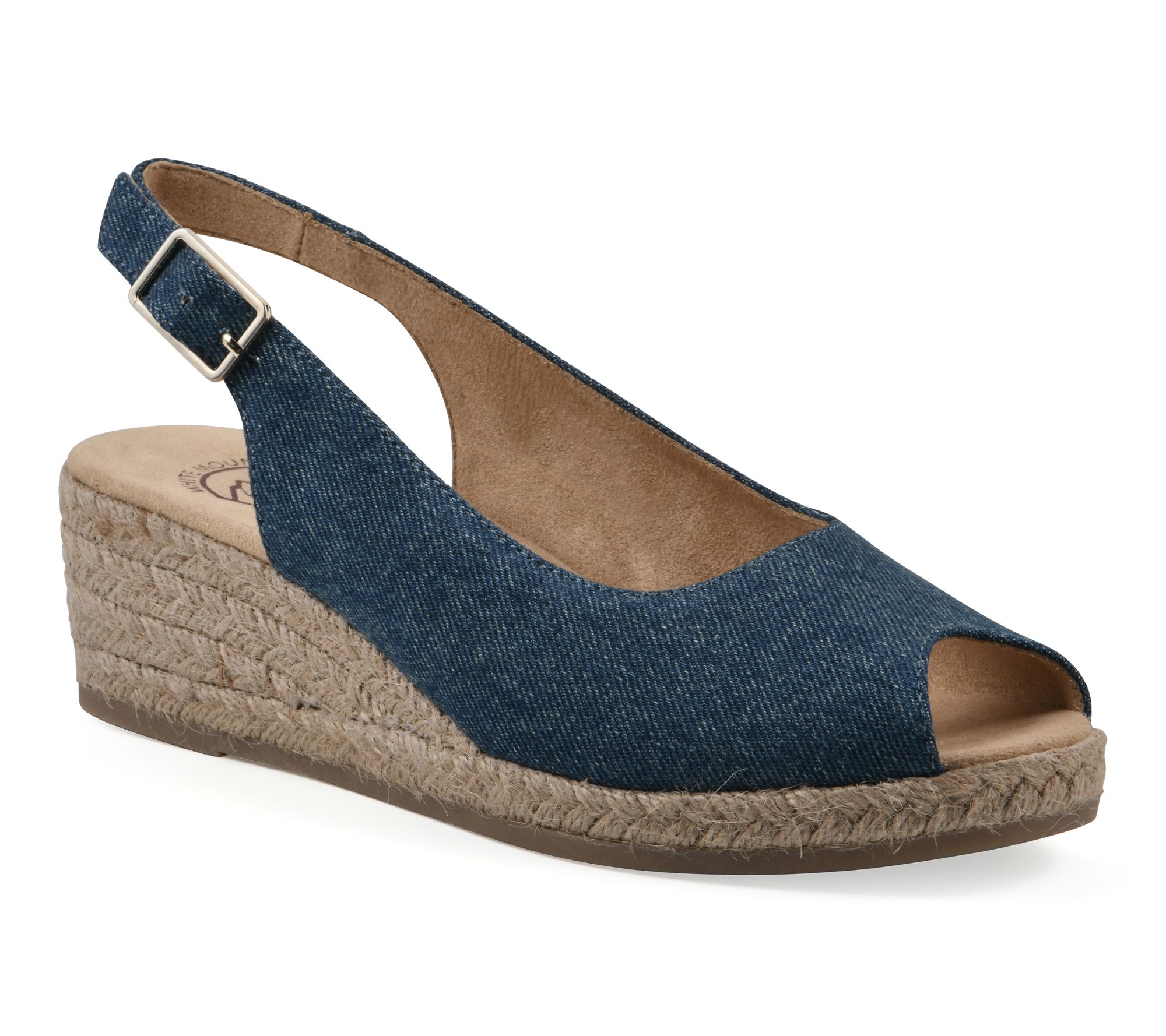 White Mountain Peep Toe Wedges -Maize