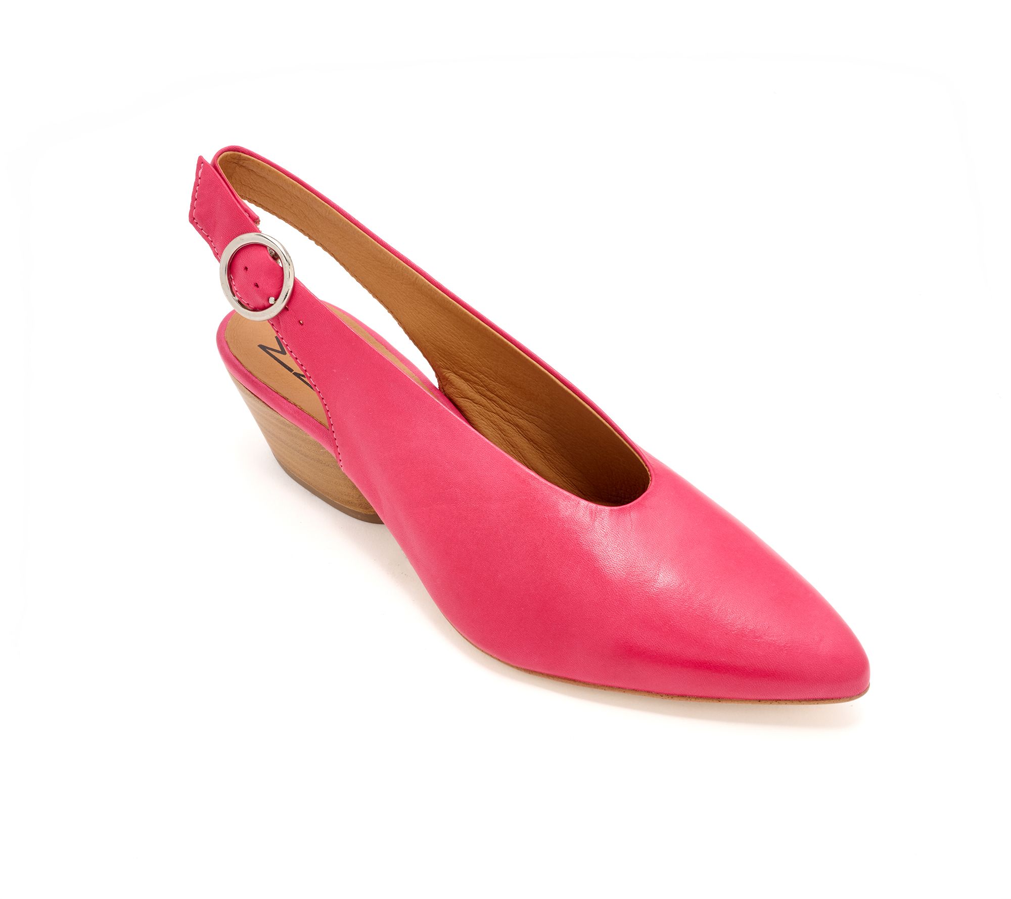 "As Is" Miz Mooz Leather Adjustable Slingback Pumps - Haven