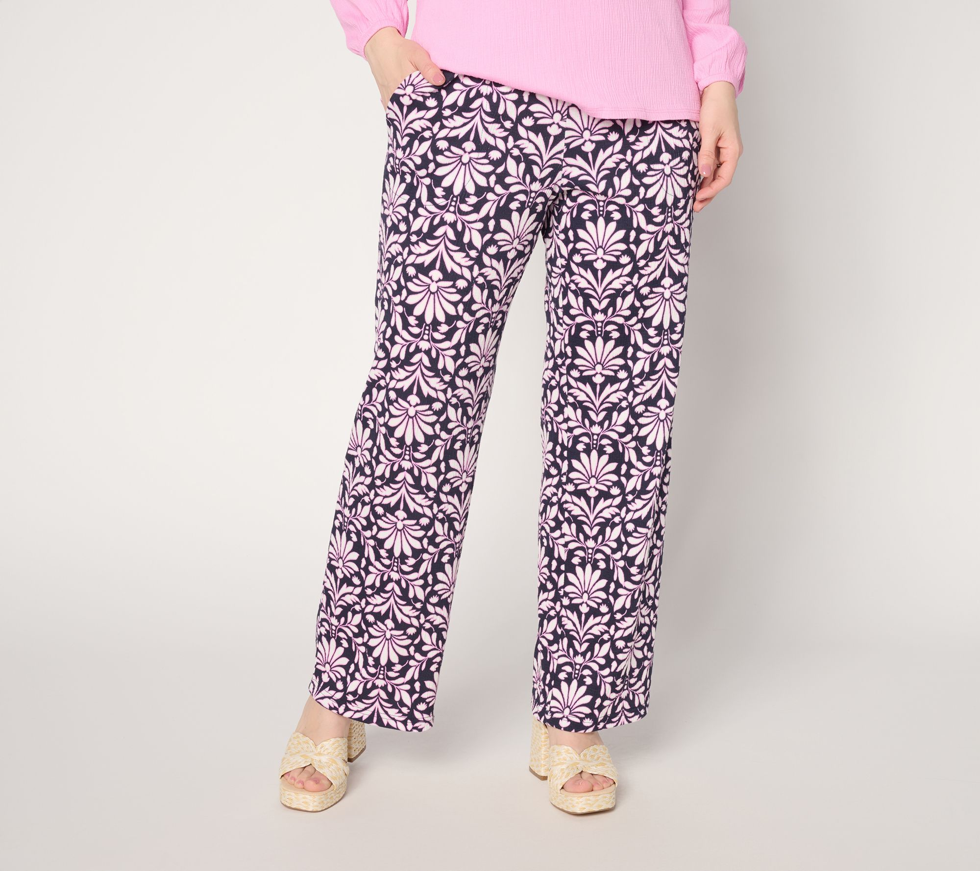 "As Is" Belle by Kim Gravel Reg Packabelle Olympus Petals Relaxed Pant