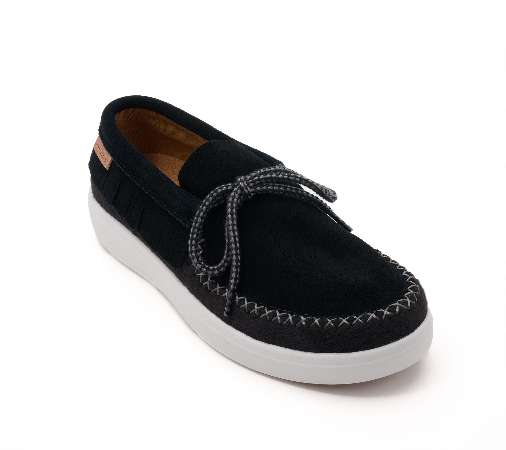 Revitalign Orthotic Suede Fringe Collar Wallaby -Montauk Fringe