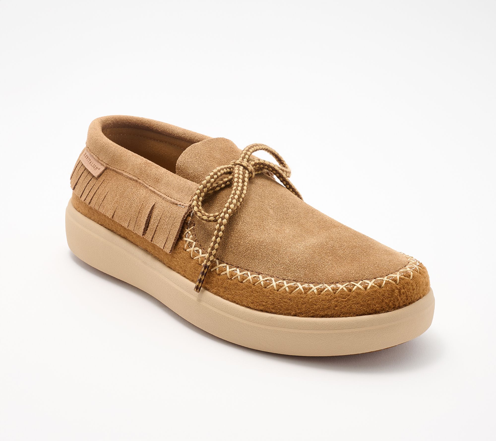 Revitalign Orthotic Suede Fringe Collar Wallaby -Montauk Fringe