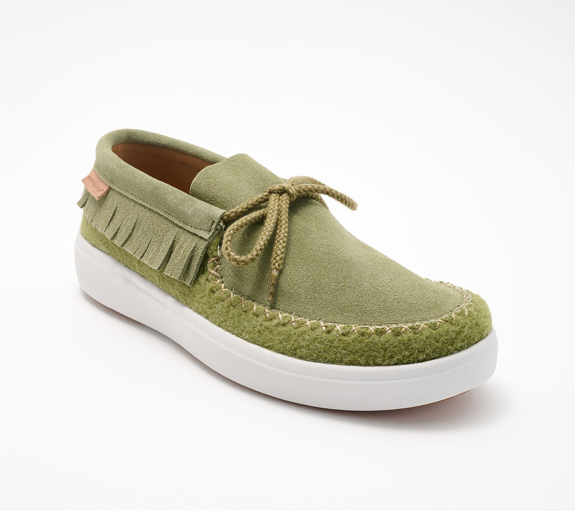 Revitalign Orthotic Suede Fringe Collar Wallaby -Montauk Fringe