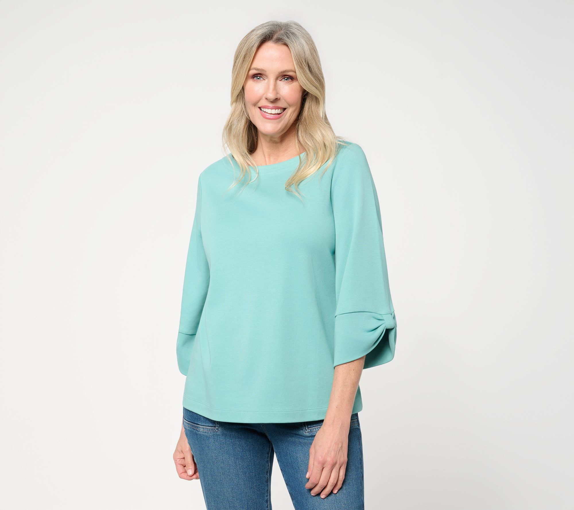 "As Is" Martha Stewart Signature Essentials Boatneck Top