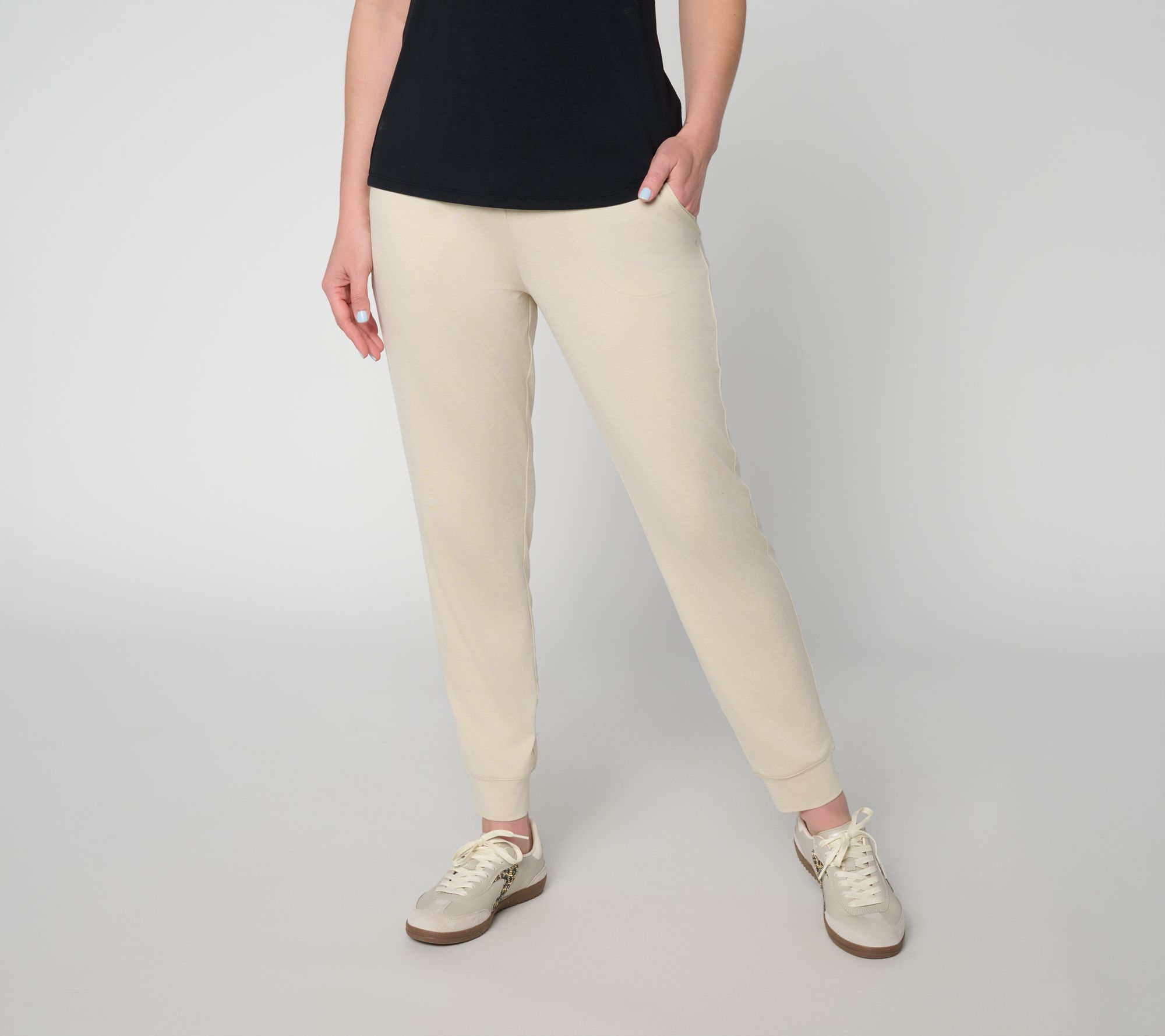 "As Is" Denim & Co. Pet Cool to the Touch Ankle Joggers