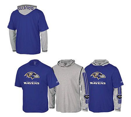 NFL Baltimore Ravens Youth Hood and T-Shirt Combo 