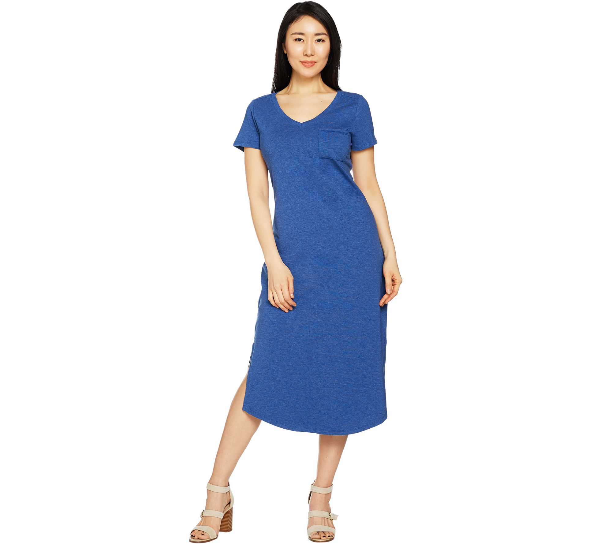 dark blue midi dress with sleeves Ahana Navy midi dress with sleeves