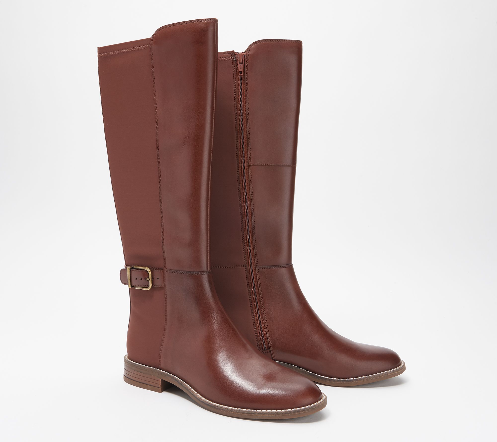 qvc clarks riding boots