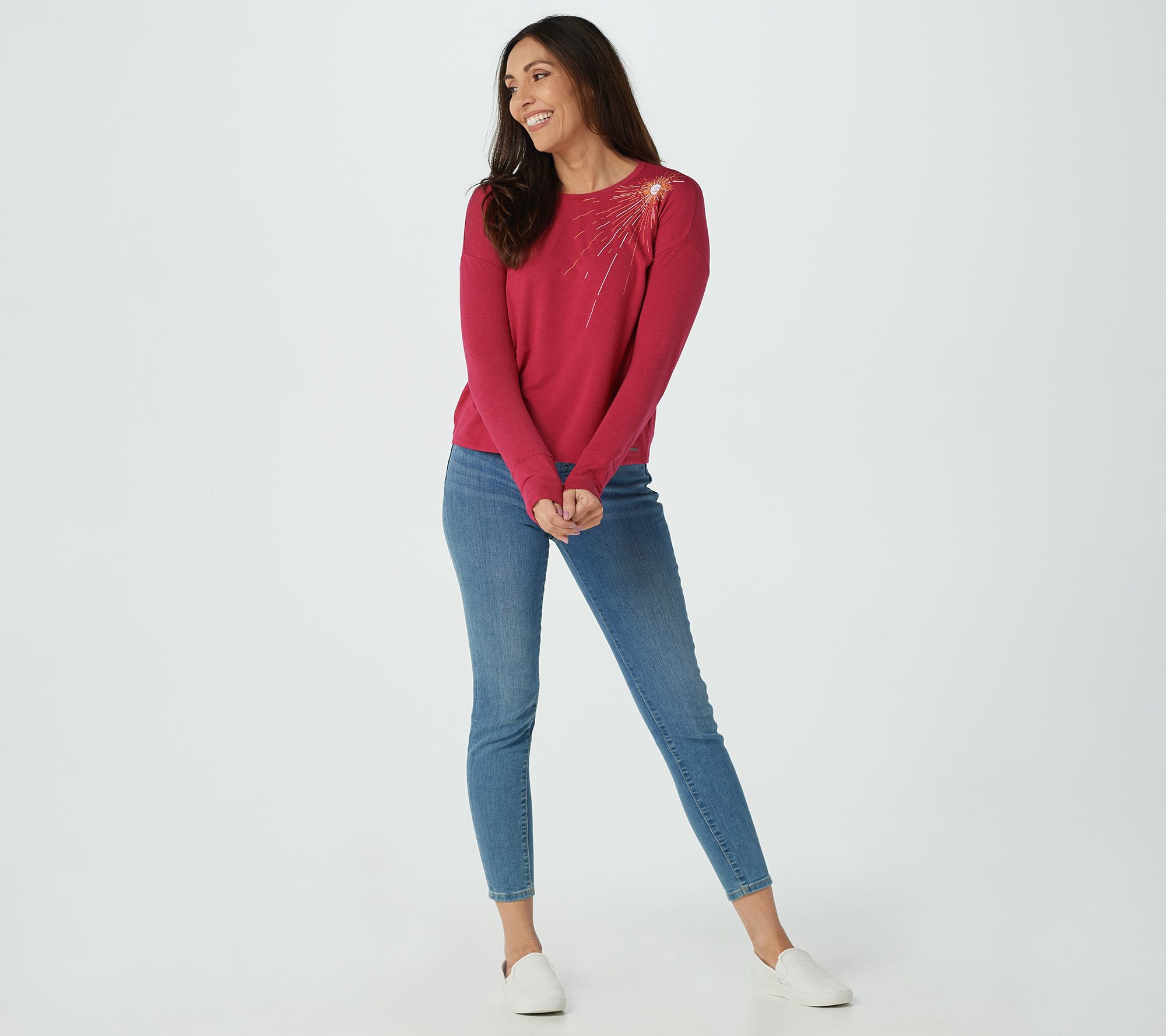 qvc life is good sweatshirt