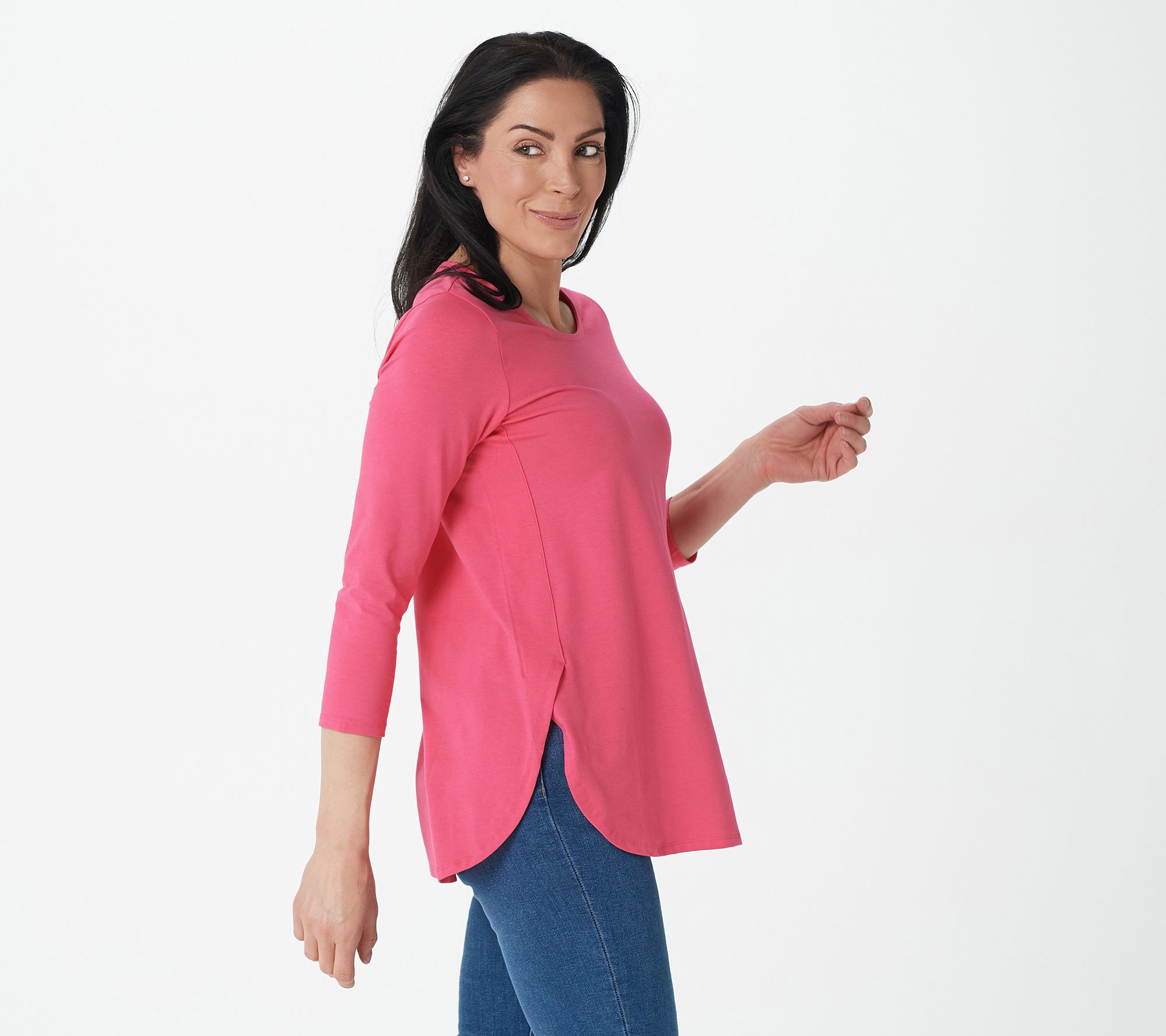 Susan Graver Weekend Essentials Regular Comfy Cotton Tunic