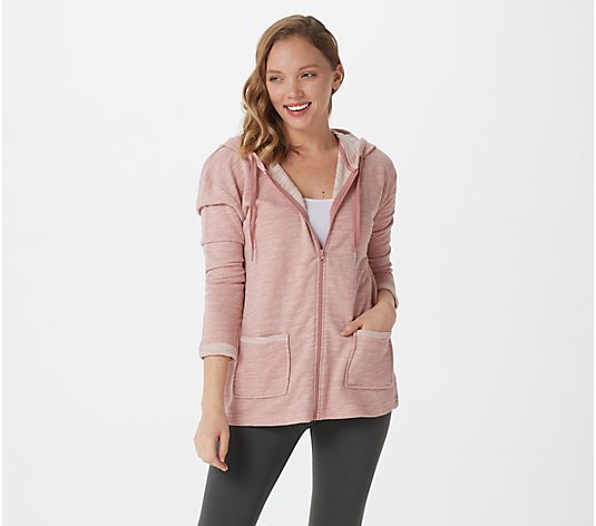 Koolaburra by UGG French Terry Hooded Zip Front Cardigan