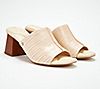 Sam Edelman Leather Heeled Slide Sandals - Sonya