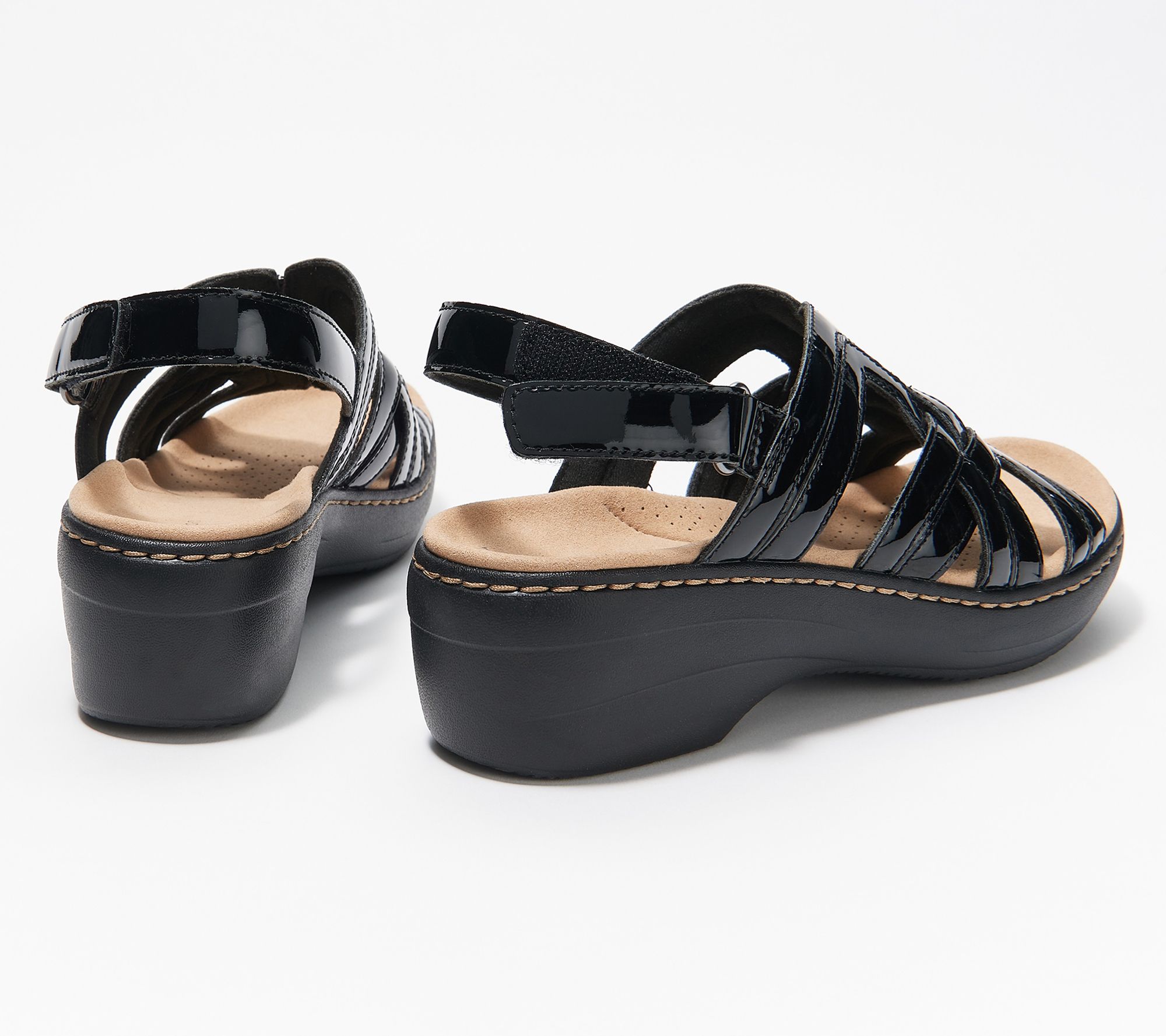 clarks collection strappy sandals merliah lilac