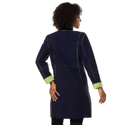 Qvc susan graver reversible fleece coat hotsell