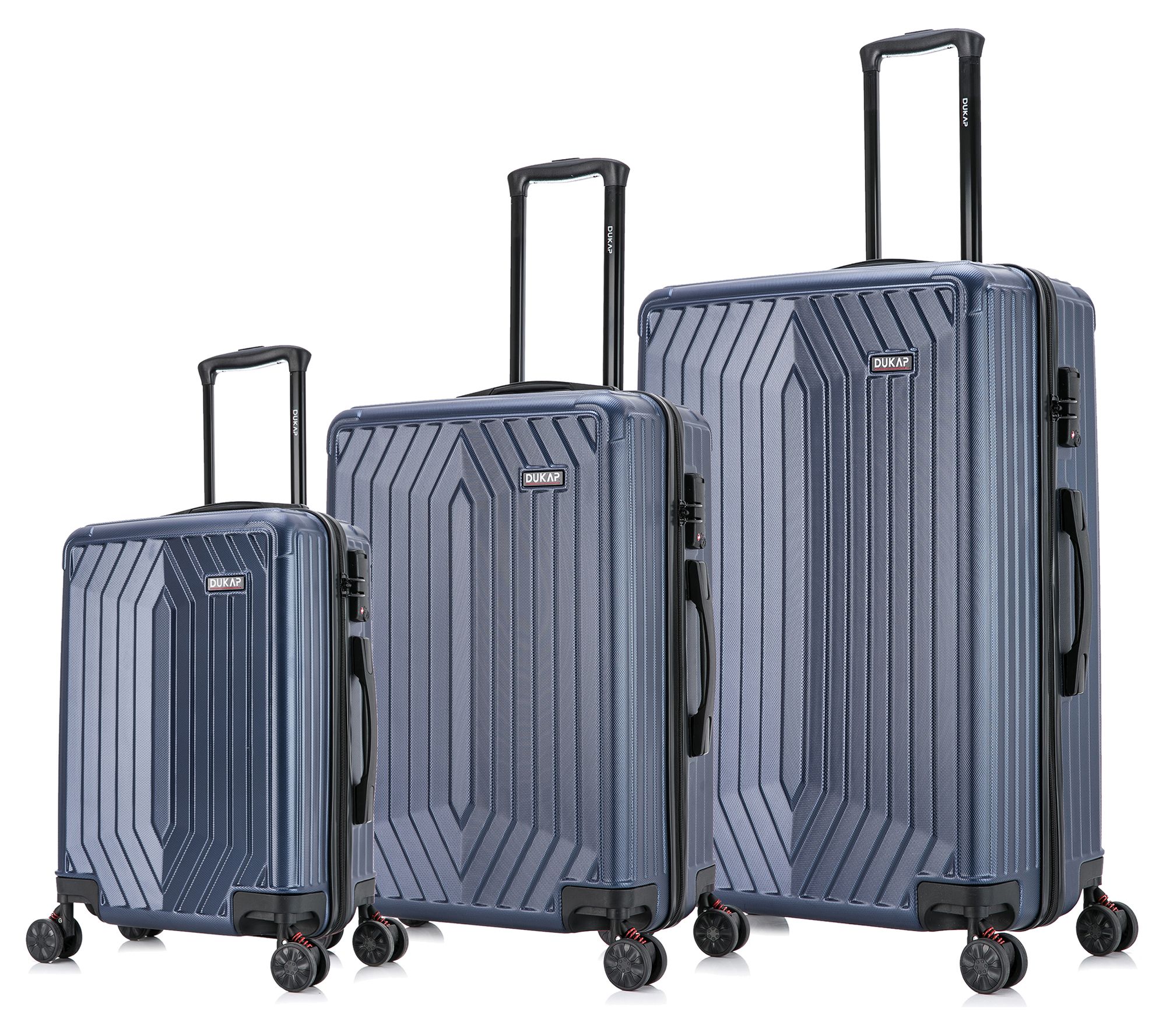 Dukap Hardside Spinner 3-Piece Luggage Set-Stratos