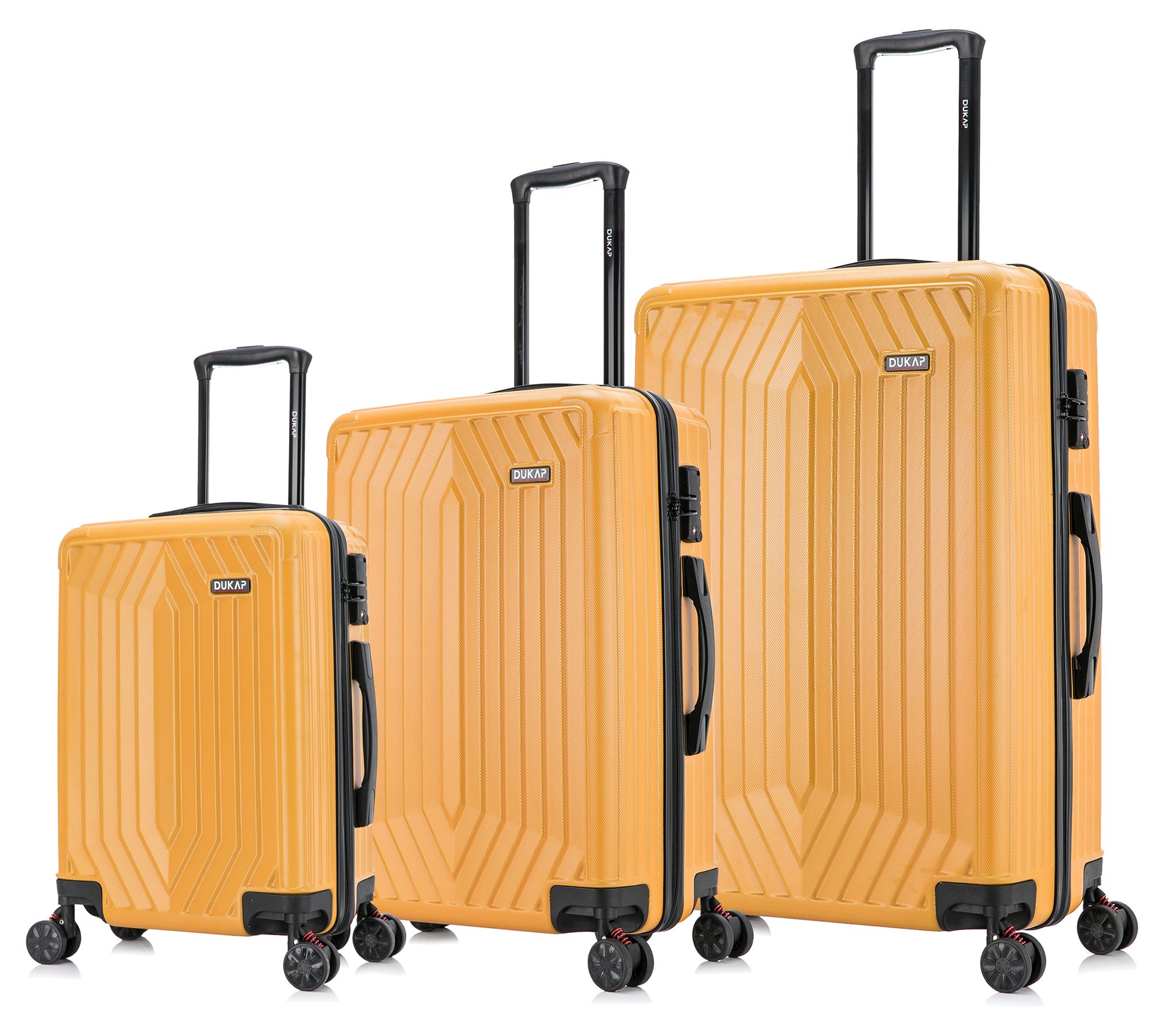 Dukap Hardside Spinner 3-Piece Luggage Set-Stratos