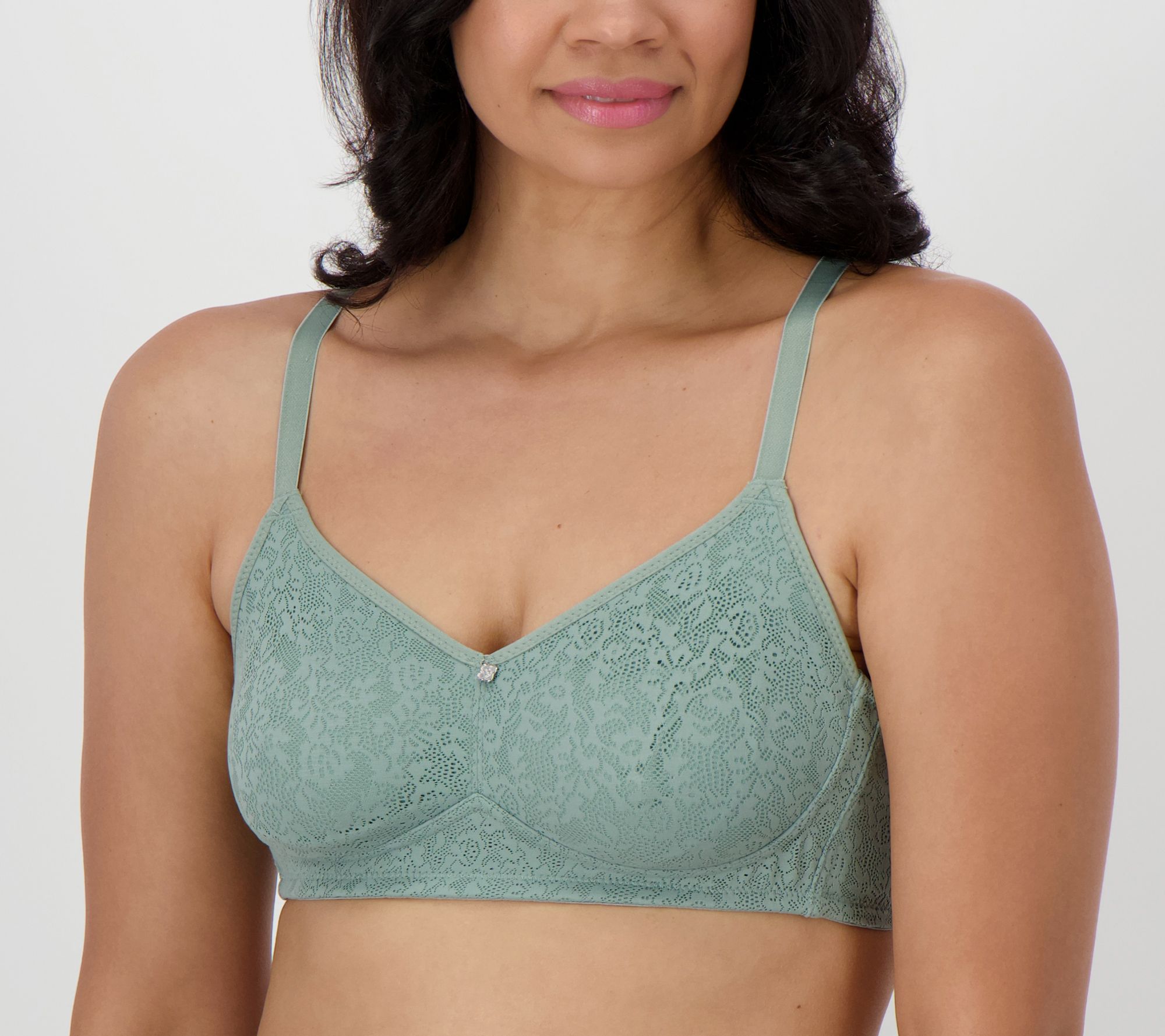 Breezies Set of Two Soft Support Lace Bras on QVC 