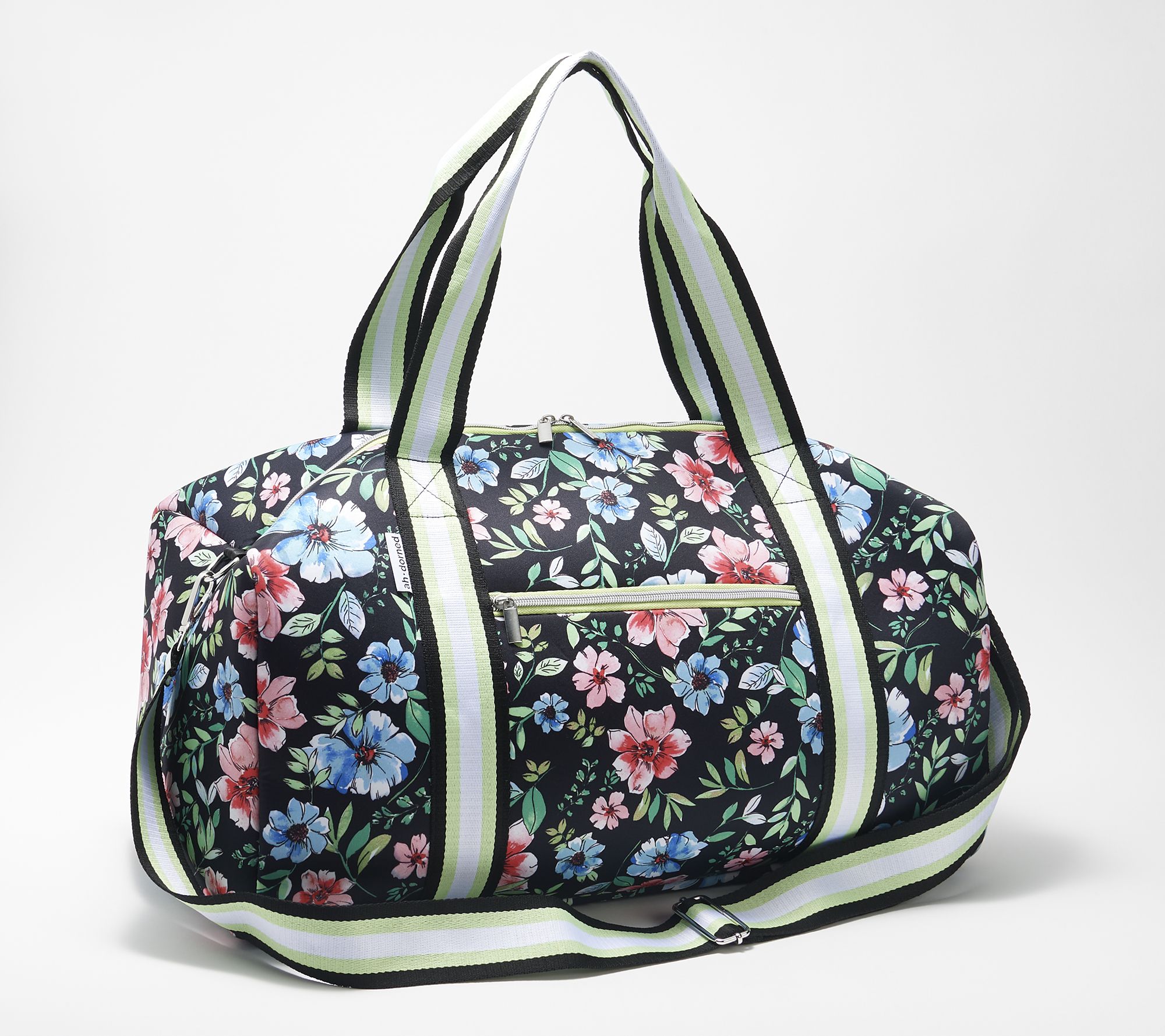 AHDORNED Printed Neoprene Duffel Bag w/ Trolley Sleeve