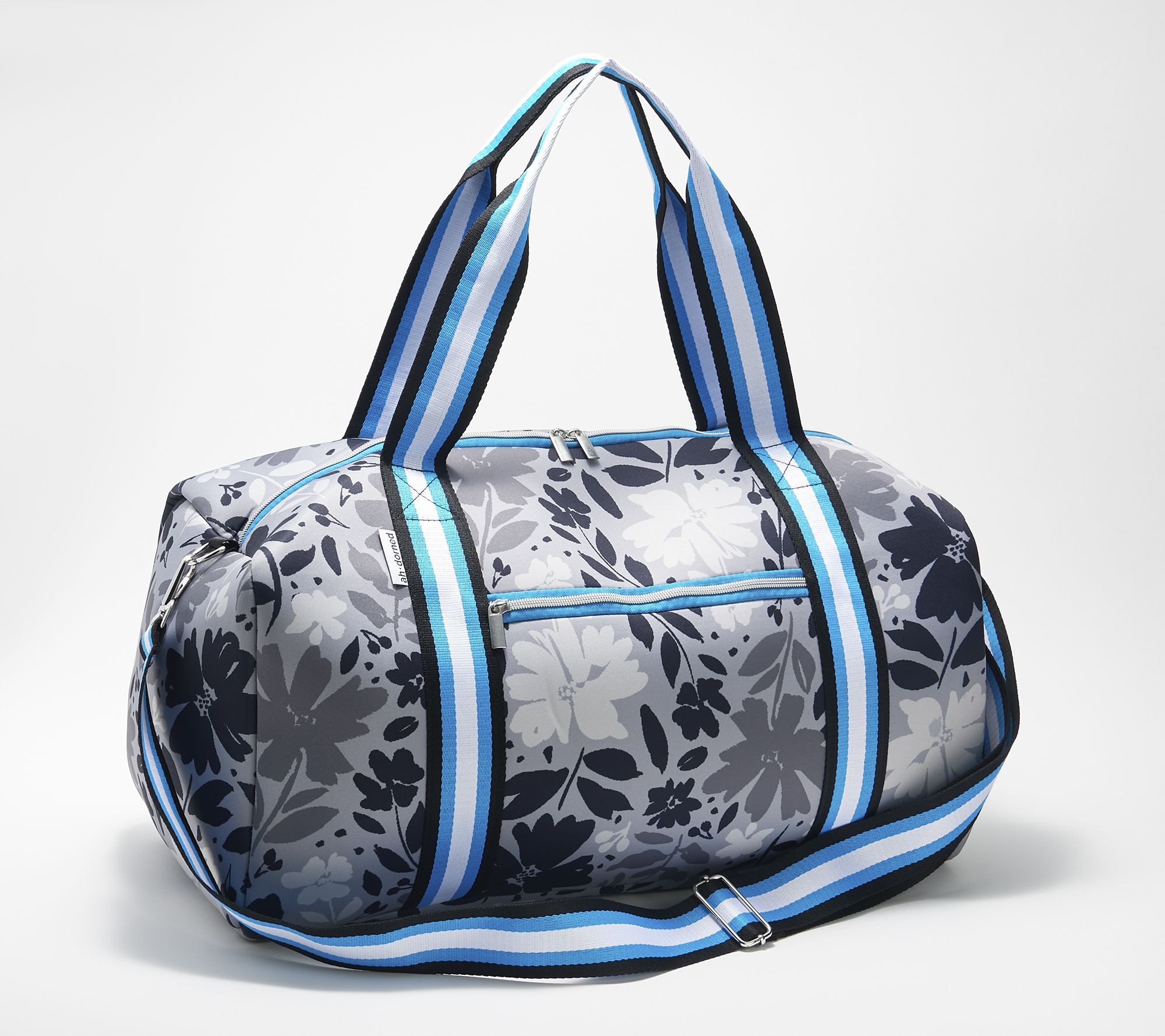 AHDORNED Printed Neoprene Duffel Bag w/ Trolley Sleeve