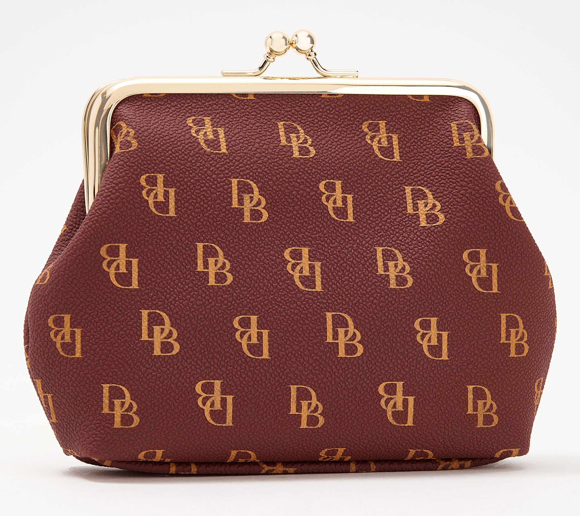 Dooney & Bourke Wexford Smooth Leather Kisslock Coin Purse on QVC