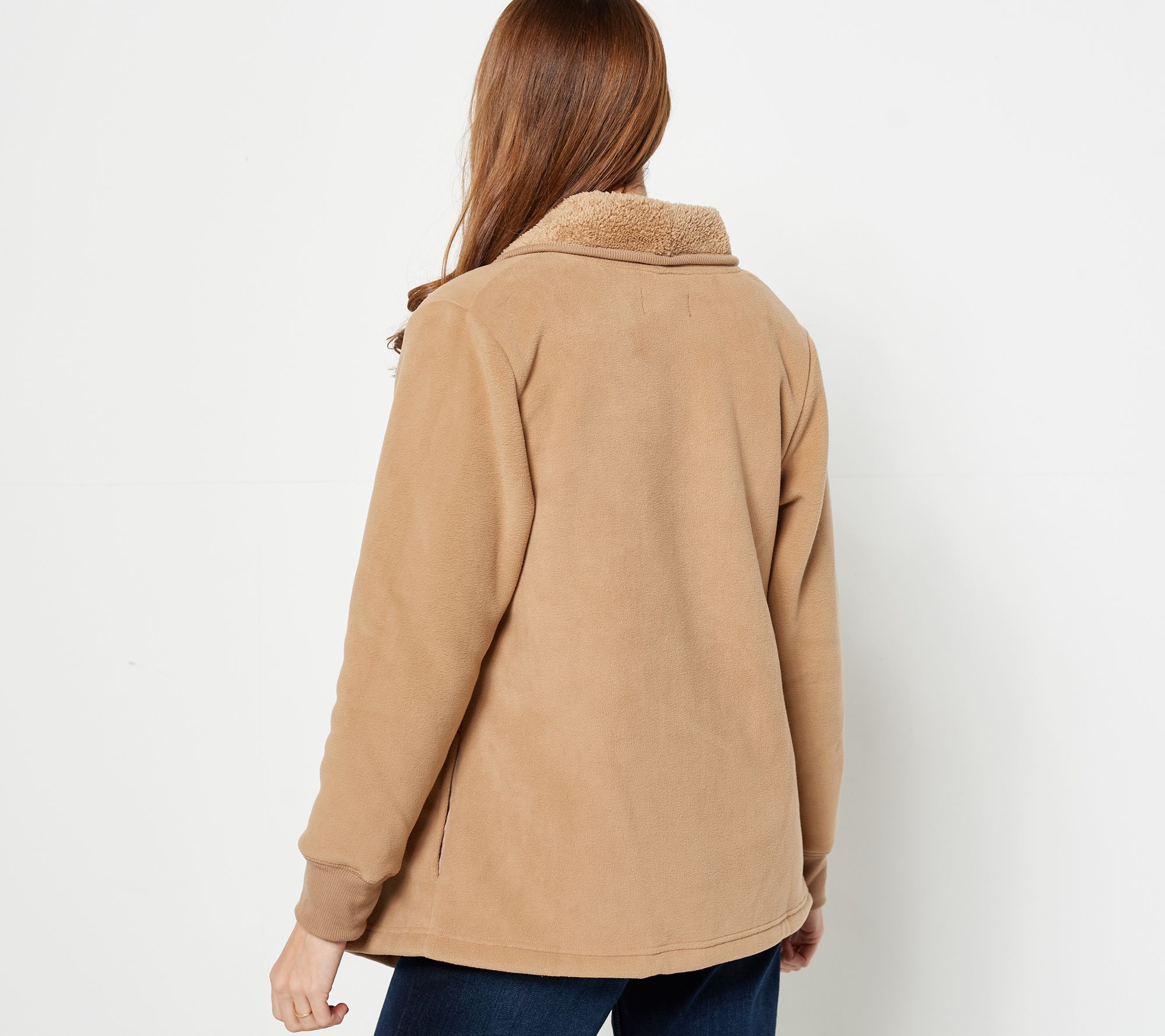 koolaburra sherpa fleece shawl collar cardigan