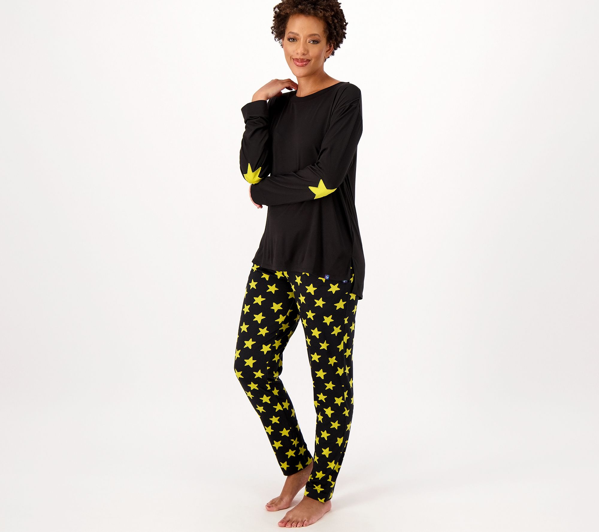 Juicy Couture Womens Plush Black Pajamas Shorts Pants Top Sleep Mask Set  X-Large