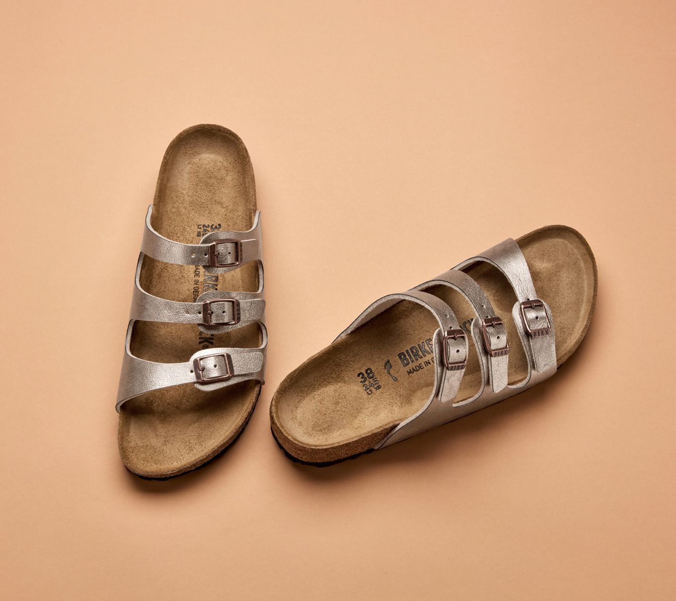 【⭐︎tricca 】BIRKENSTOCK Birkenstock Three-Strap Comfort Footbed Slide Sandal