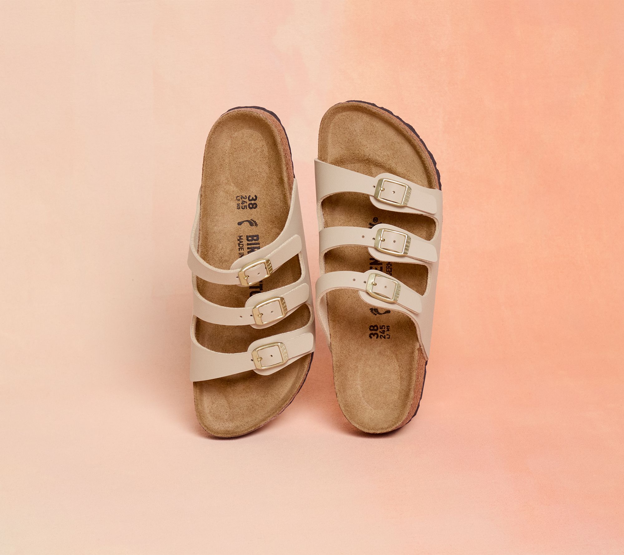 Birkenstock Three-Strap Comfort Footbed Slide Sandal