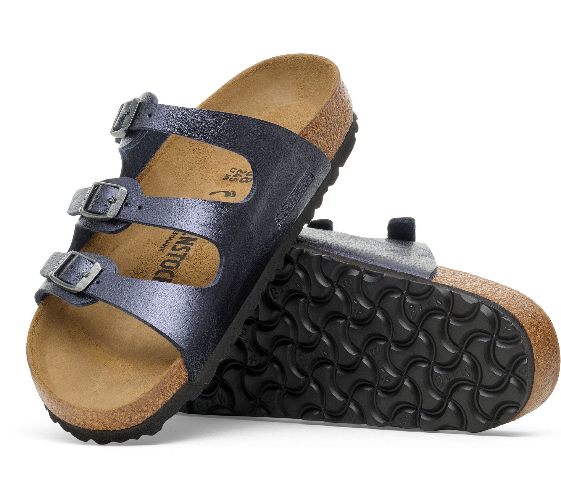 Birkenstock Three-Strap Comfort Footbed Slide Sandal - Florida